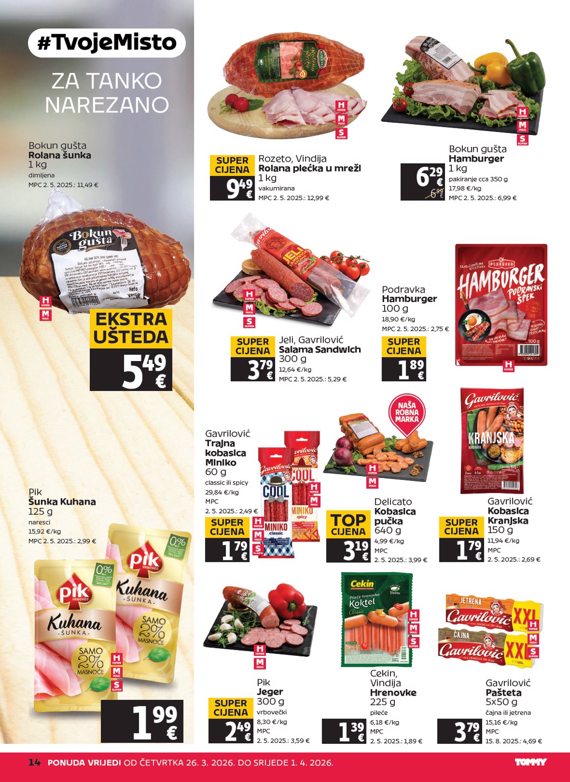 tommy - Prelistajte katalog Tommy, vrijedi od 26.03.2026 do 01.04.2026 - page: 14