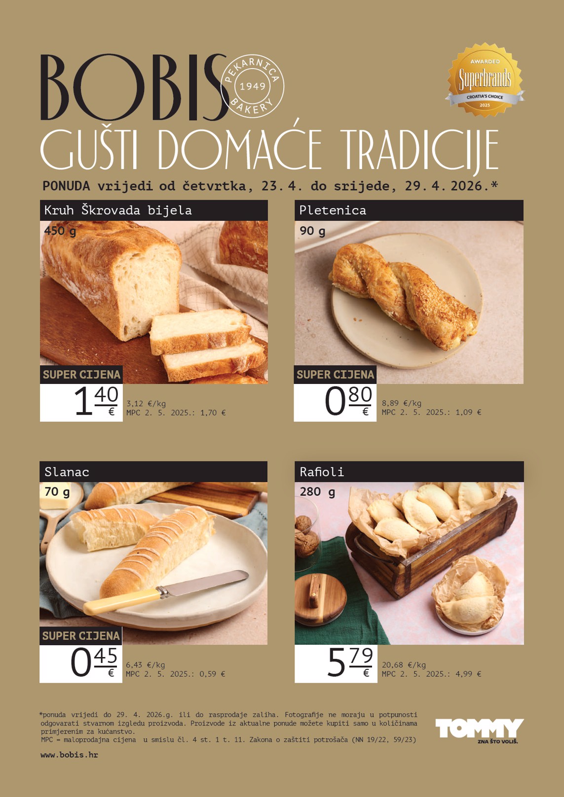 tommy - Budući Tommy - Bobis Super ponuda letak vrijedi od četvrtka 23.04.2026 do srijede 29.04.2026