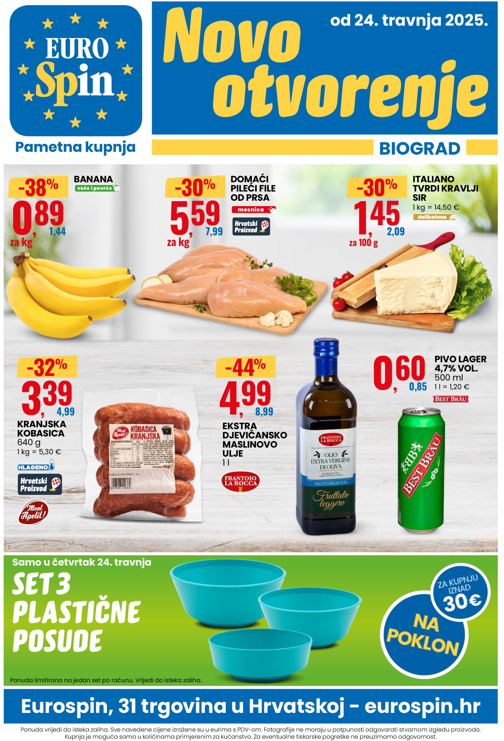 eurospin - Eurospin - Biograd katalog vrijedi od 24.04. do 30.04.
