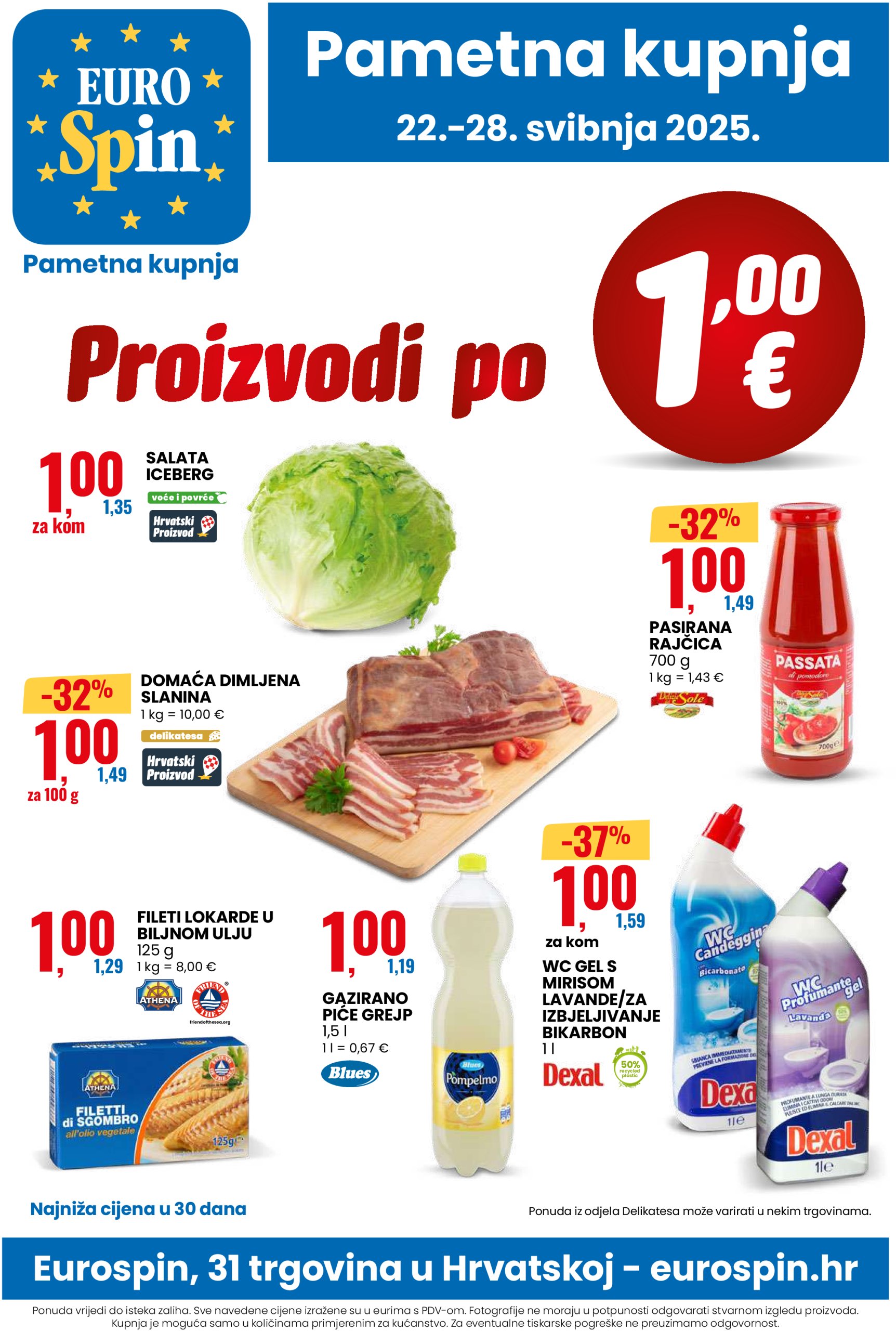 eurospin - Prelistajte ovaj Eurospin katalog, vrijedi od 22.05. do 28.05. - page: 1
