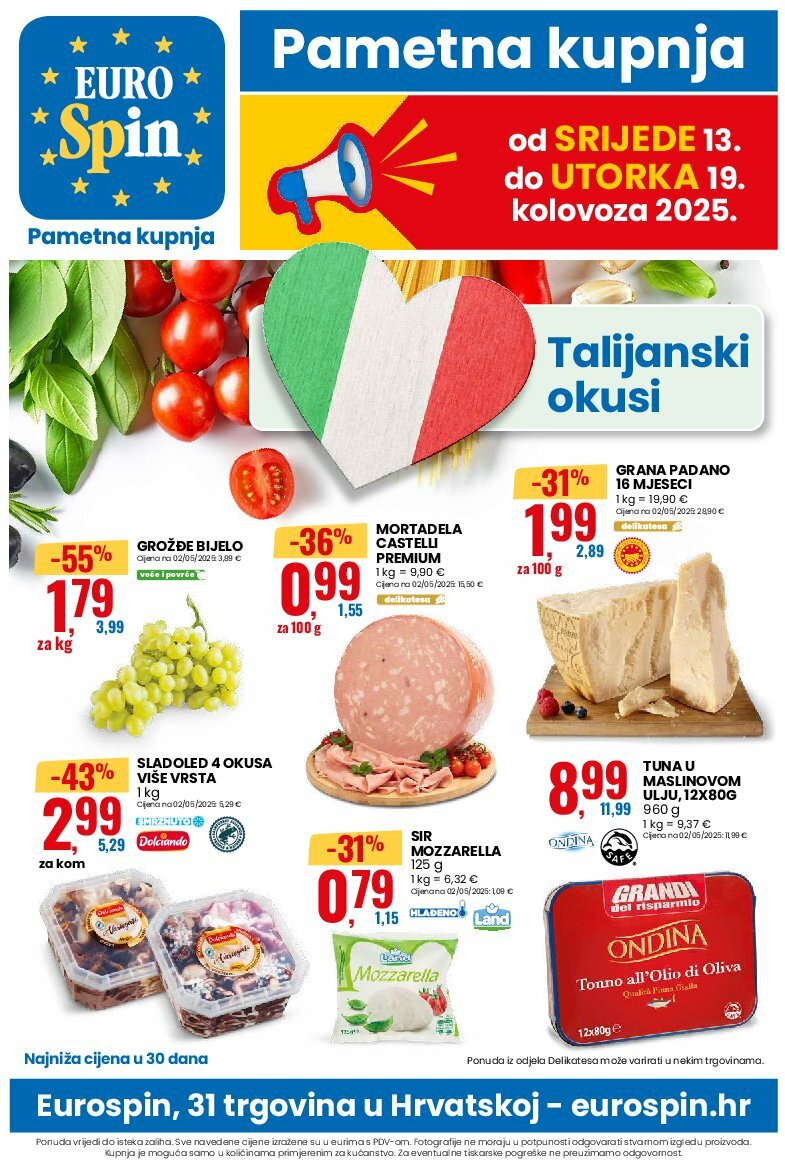 eurospin - Prelistajte katalog Eurospin, vrijedi od 13.08. do 19.08.