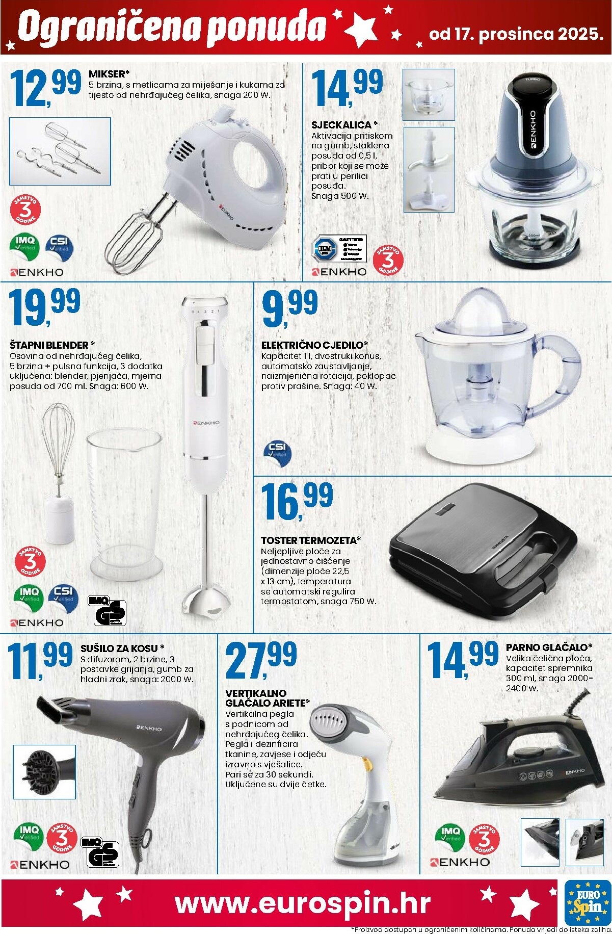 eurospin - Prelistajte katalog Eurospin - Otvorenje, Metković, vrijedi od 17.12. do 28.12. - page: 15