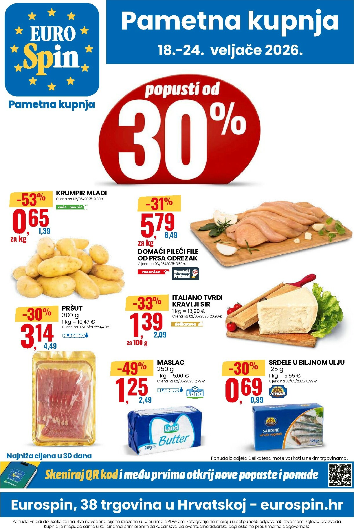 eurospin - Prelistajte katalog Eurospin - Popusti od 30%, vrijedi od 18.02.2026 do 24.02.2026 - page: 1