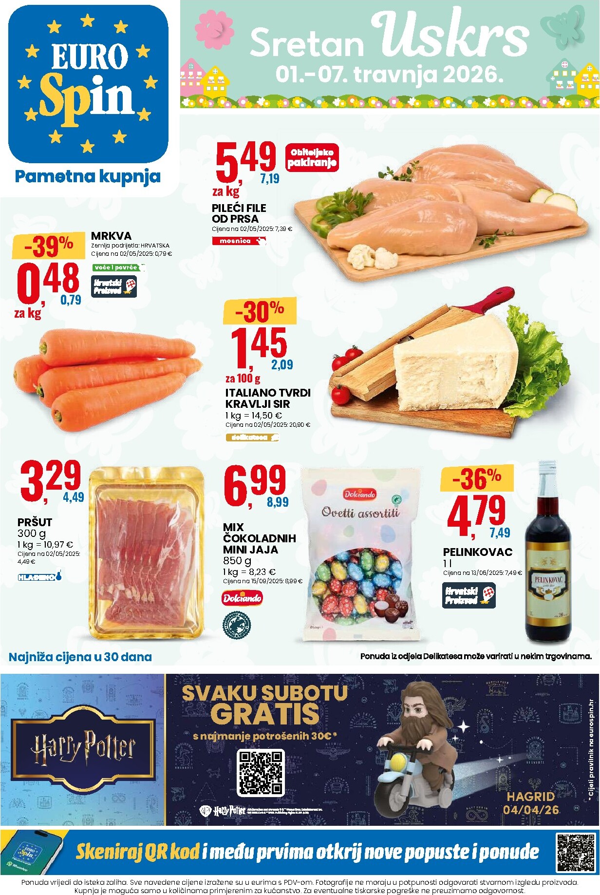 eurospin - Prelistajte katalog Eurospin - Sretan Uskrs, vrijedi od 01.04.2026 do 07.04.2026
