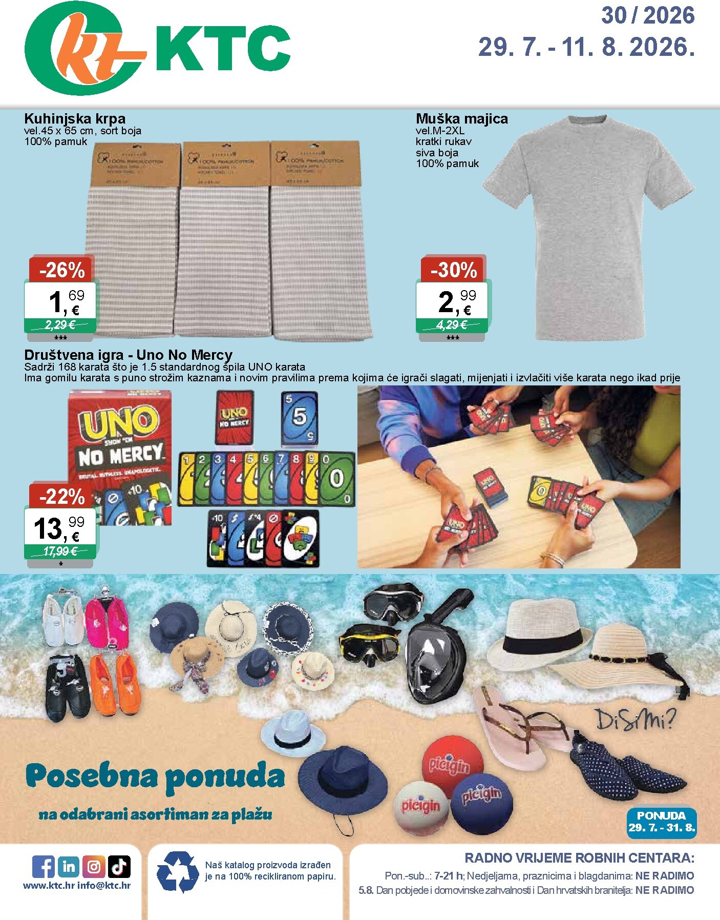 ktc - Novi KTC - Igračke i Tekstil katalog od srijede, 29.07.2026 do utorka, 11.08.2026