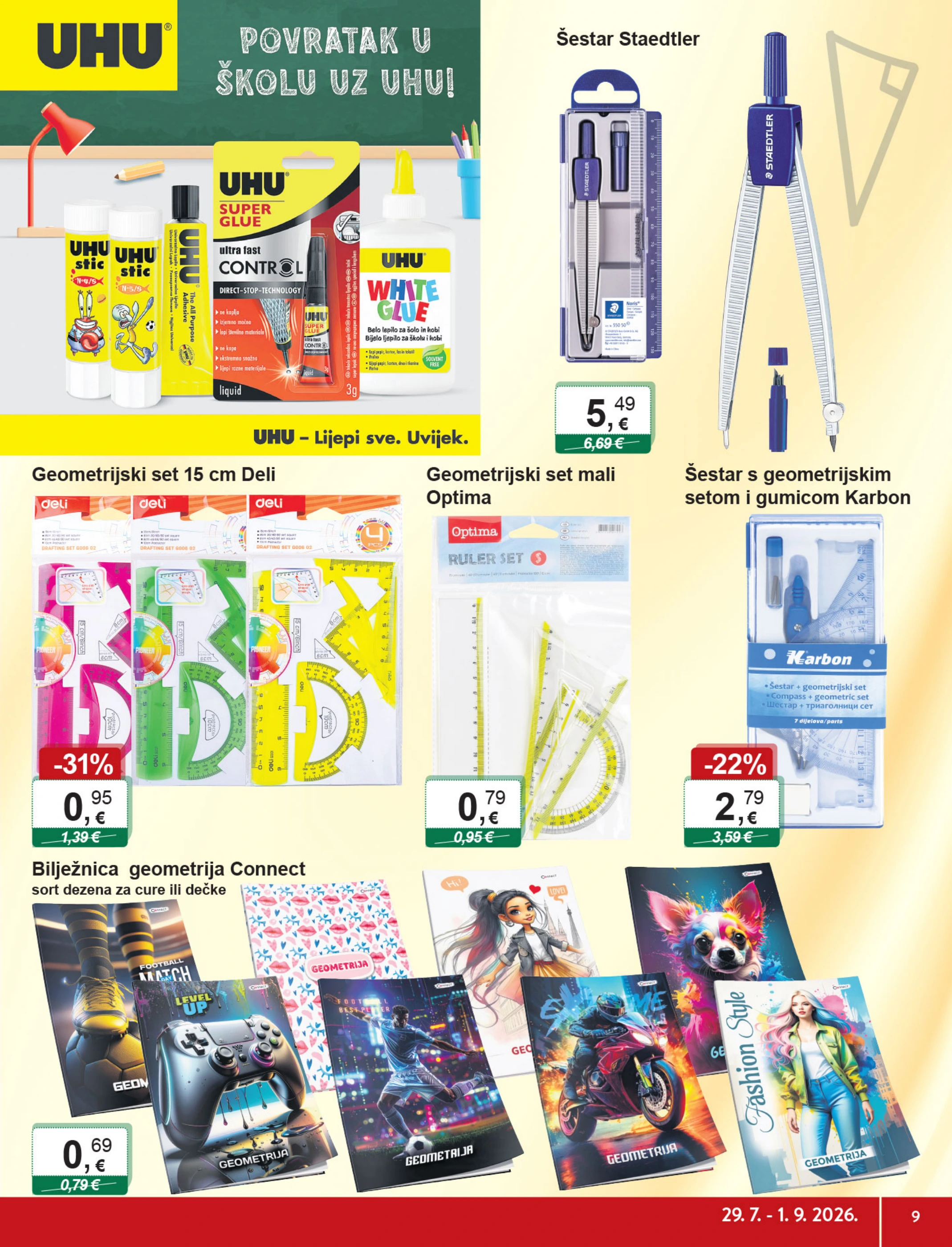 ktc - Aktualni katalog KTC - Sve Za Početak Škole od srijede, 29.07.2026 do utorka, 01.09.2026 - page: 9
