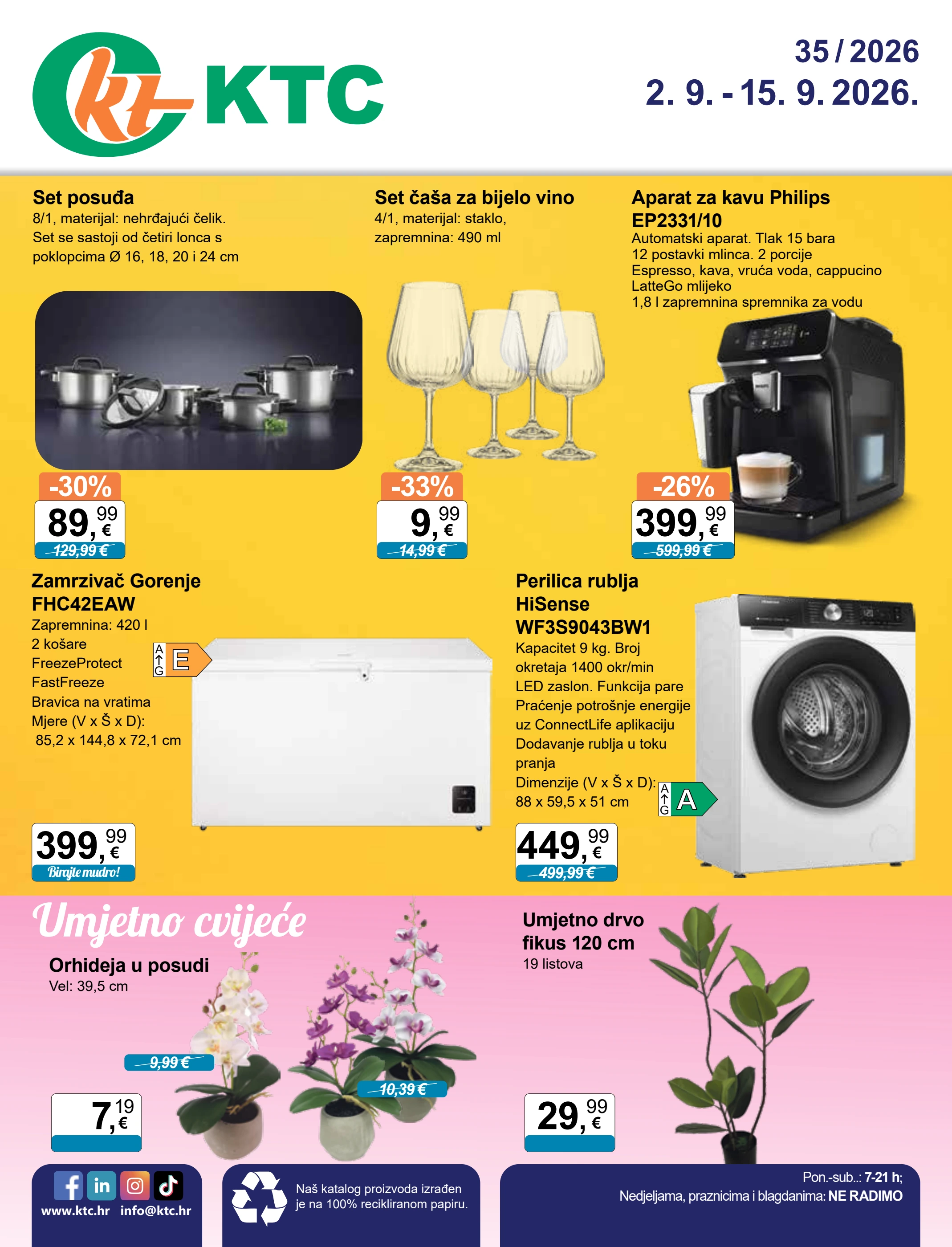 ktc - Novi KTC - Tehnika i posude katalog od srijede, 02.09.2026 do utorka, 15.09.2026