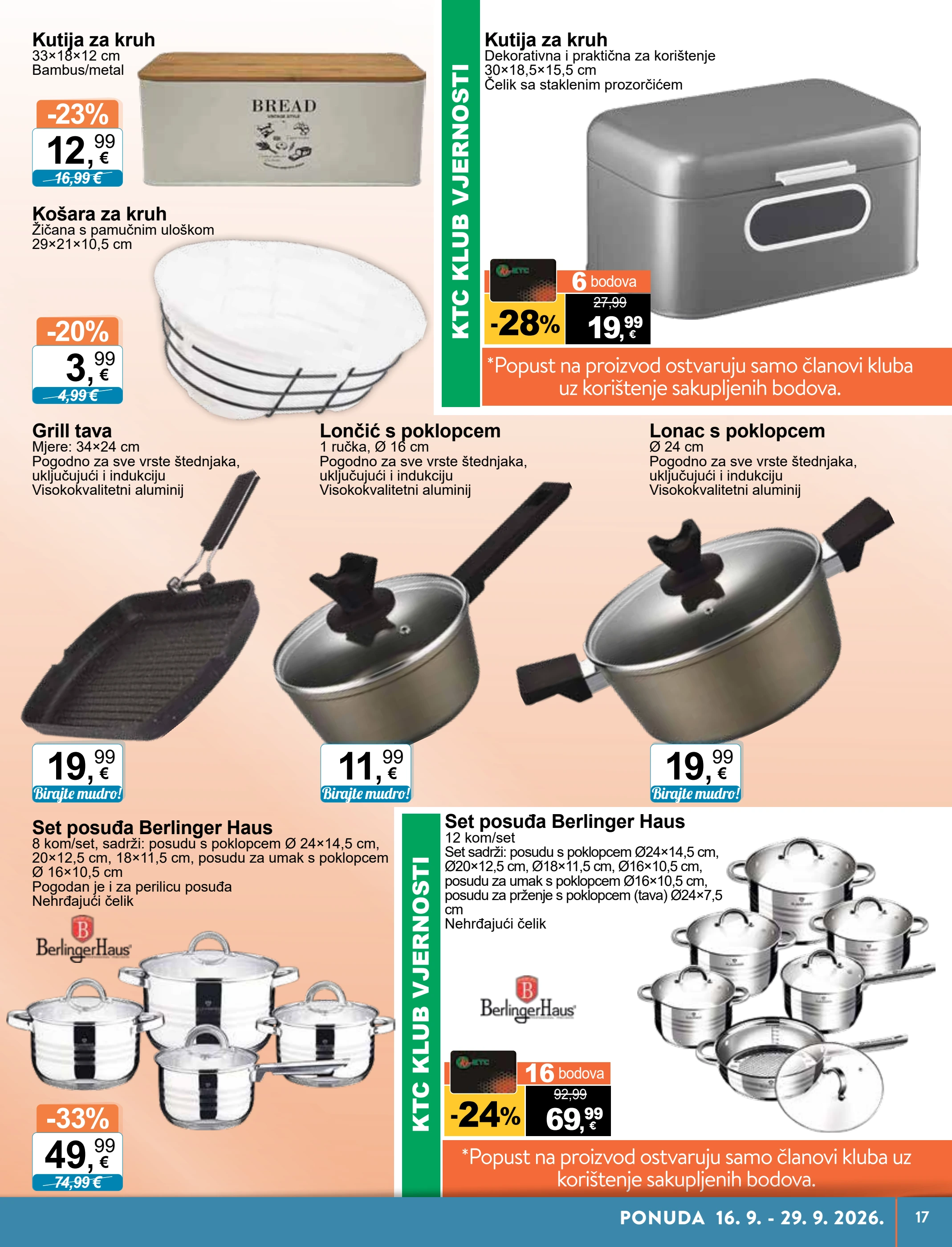 ktc - Novi KTC - Tehnika I Posuđe katalog od srijede, 16.09.2026 do utorka, 29.09.2026 - page: 17