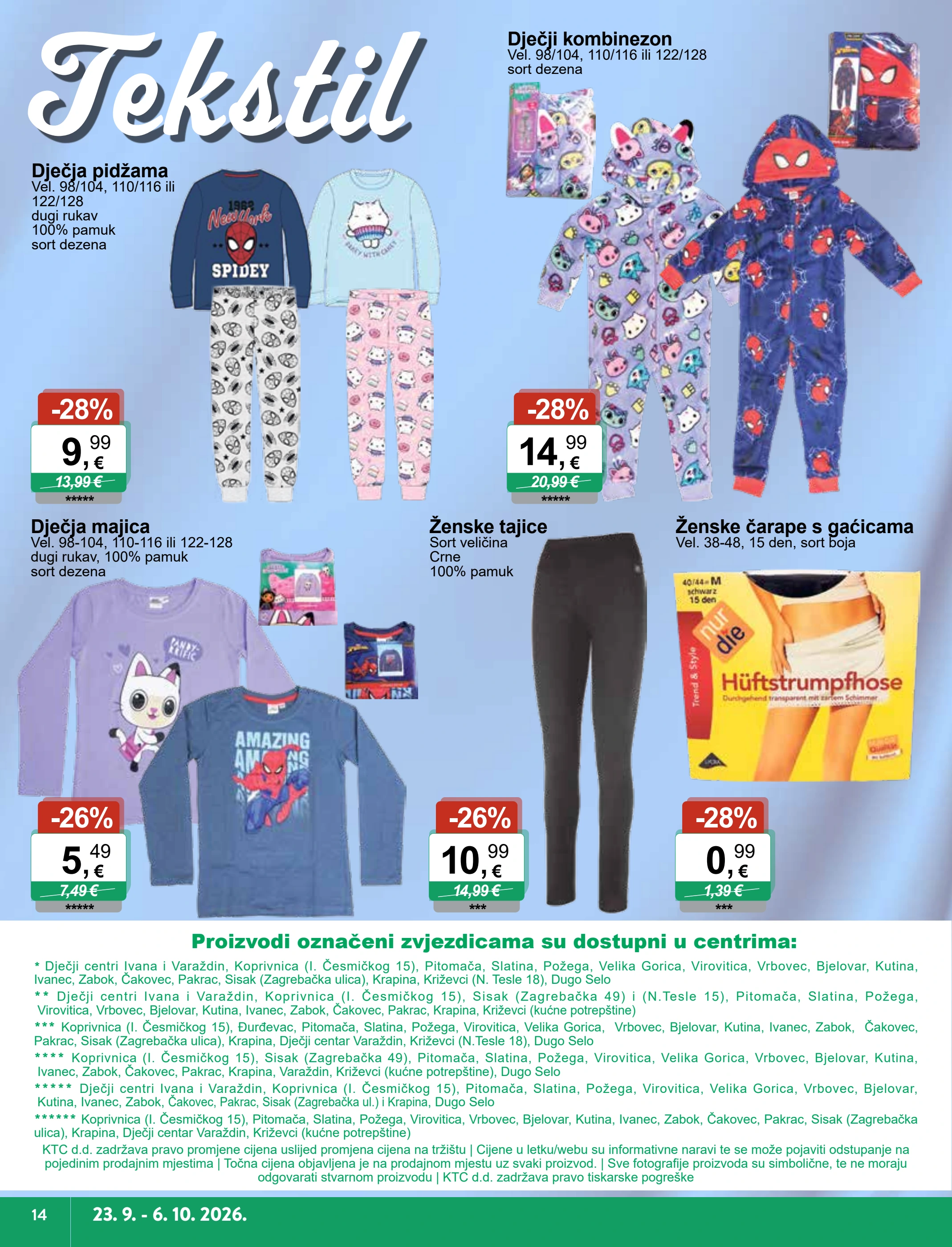 ktc - Novi KTC - Igračke i Tekstil katalog od srijede, 23.09.2026 do utorka, 06.10.2026 - page: 14