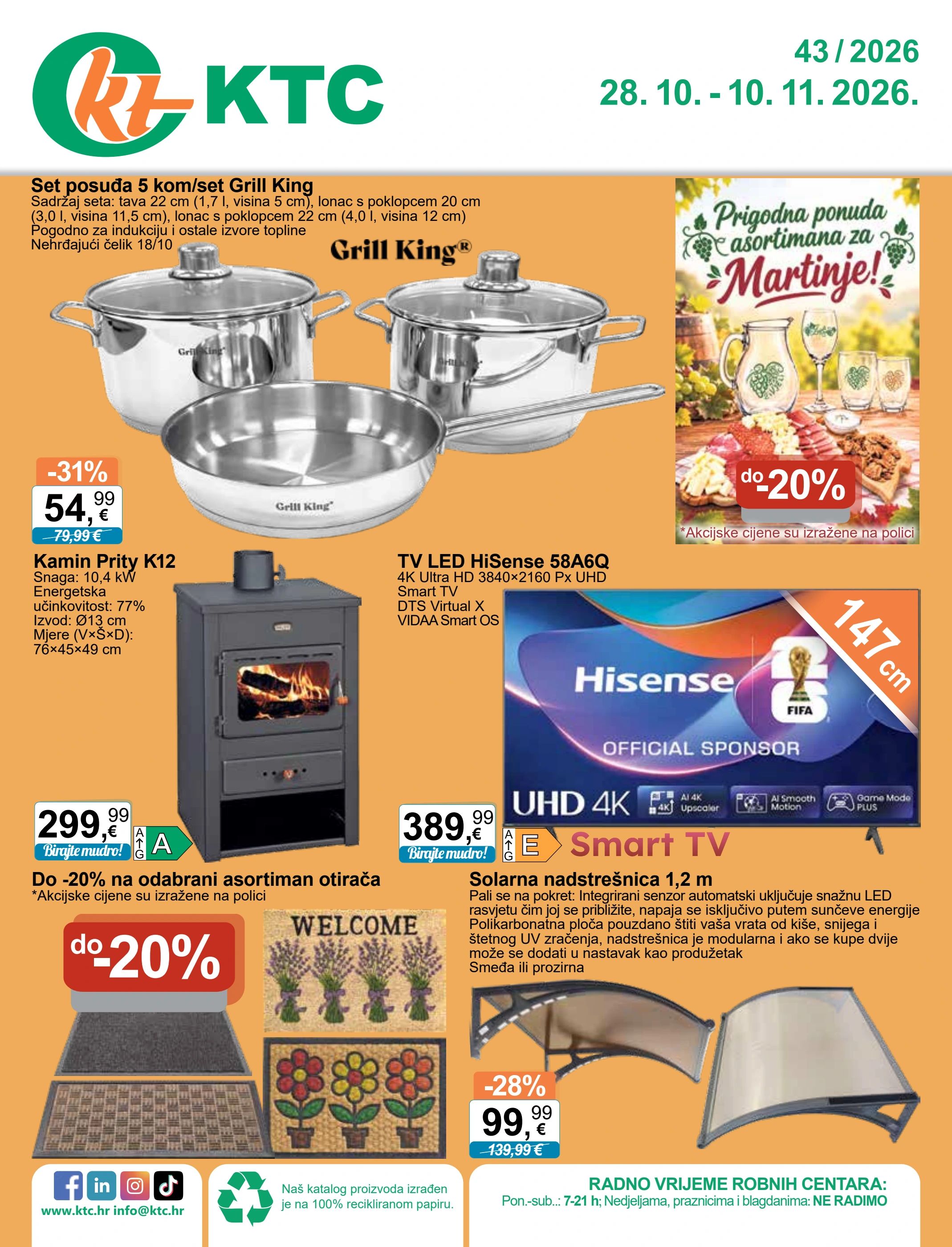 ktc - Novi KTC - Tehnika I Posuđe katalog od srijede, 28.10.2026 do utorka, 10.11.2026 - page: 1