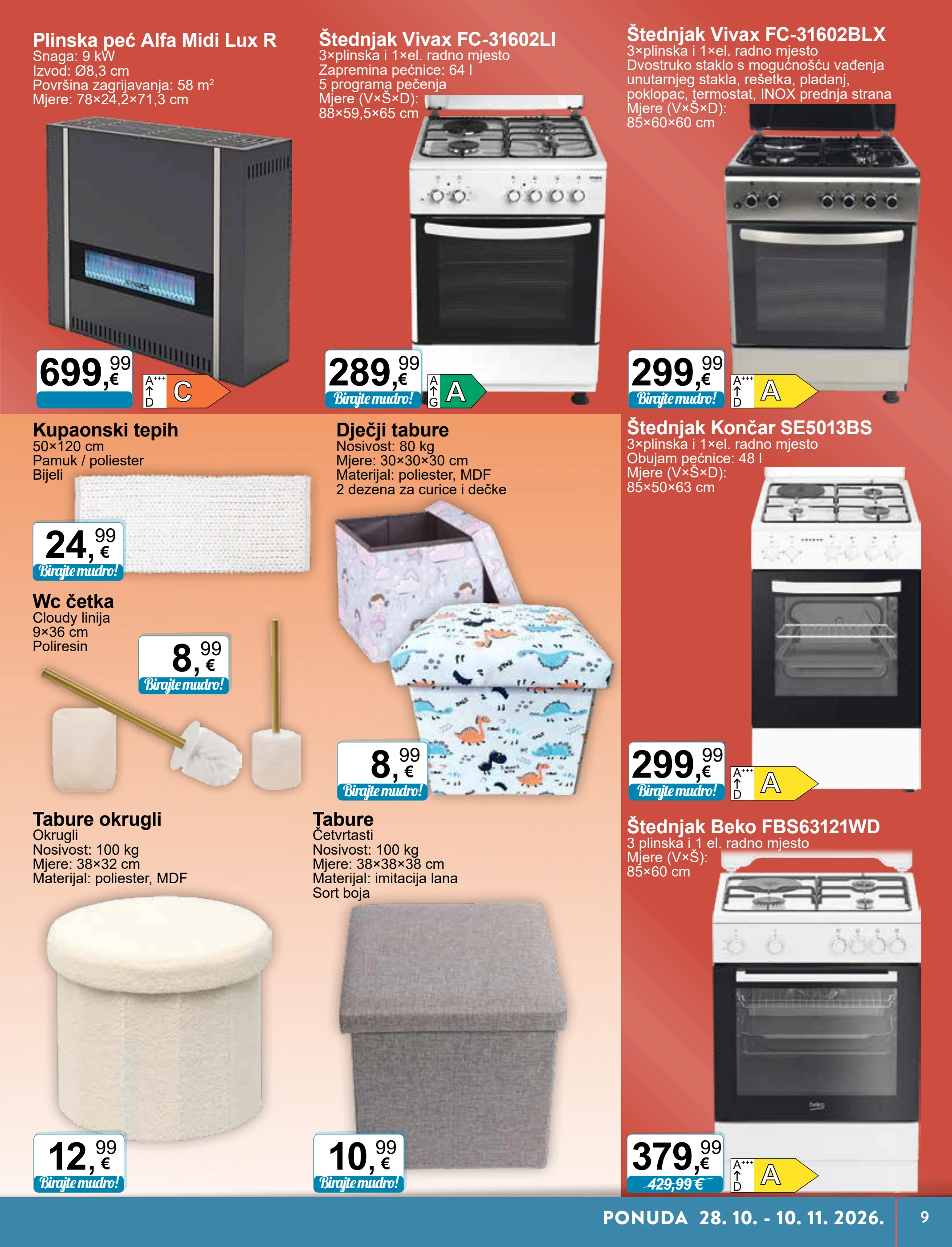 ktc - Novi KTC - Tehnika I Posuđe katalog od srijede, 28.10.2026 do utorka, 10.11.2026 - page: 9