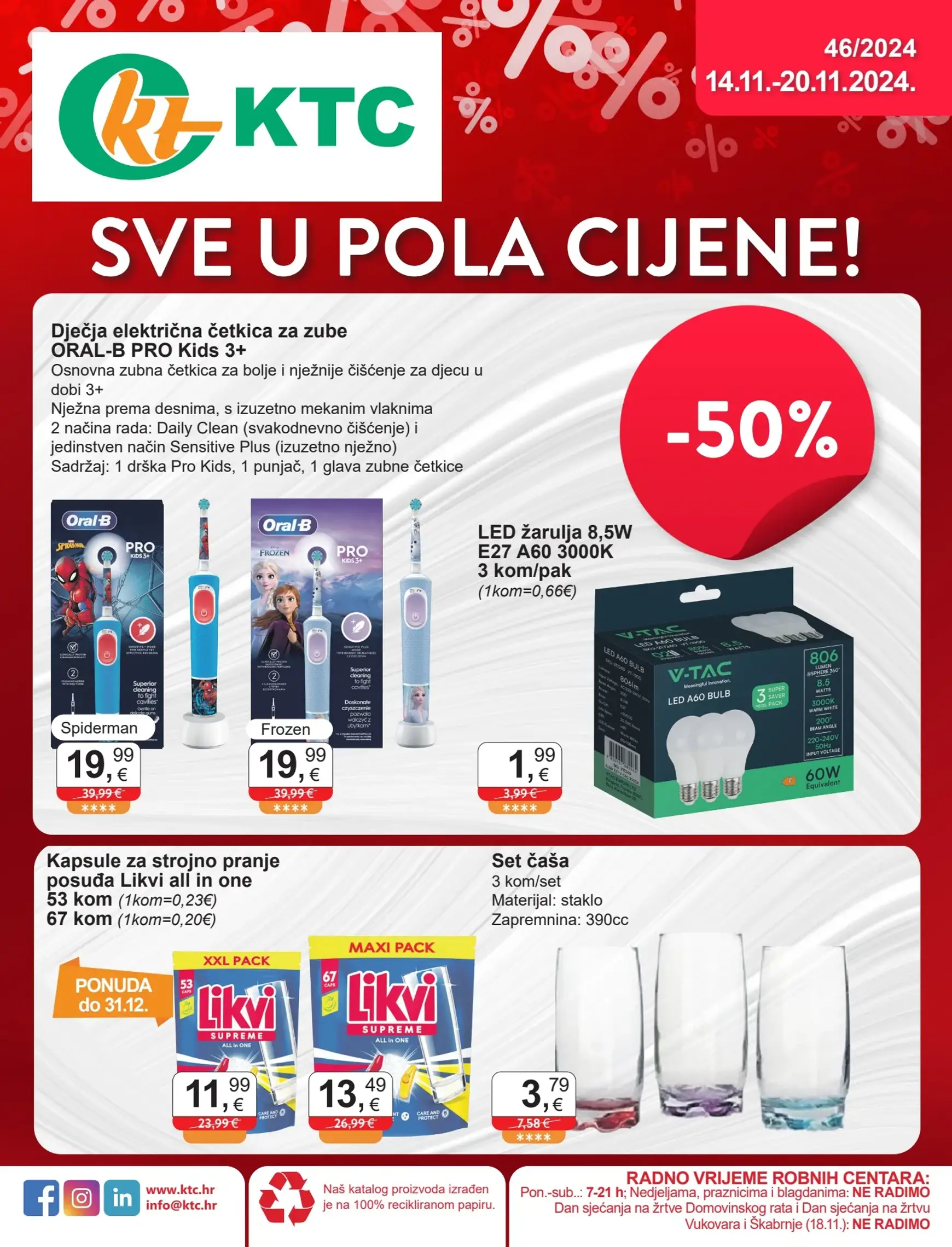 ktc - KTC - Sve u pola cijene! katalog vrijedi od 14.11. do 20.11.