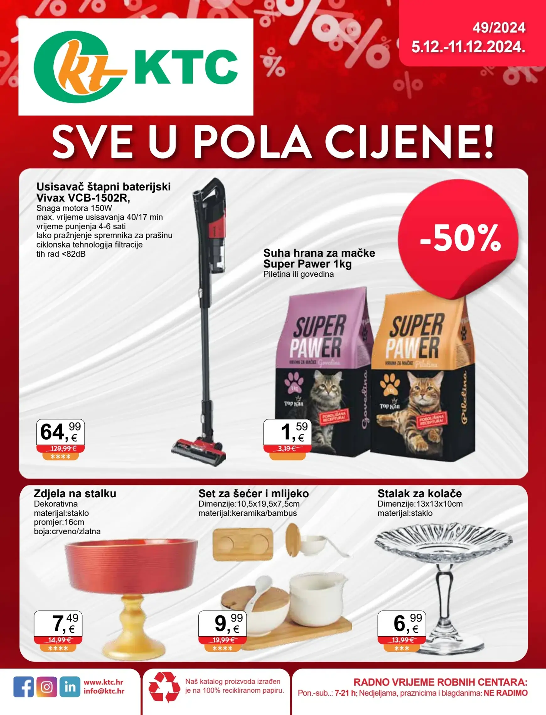 ktc - KTC - Sve u pola cijene! katalog vrijedi od 05.12. do 11.12.