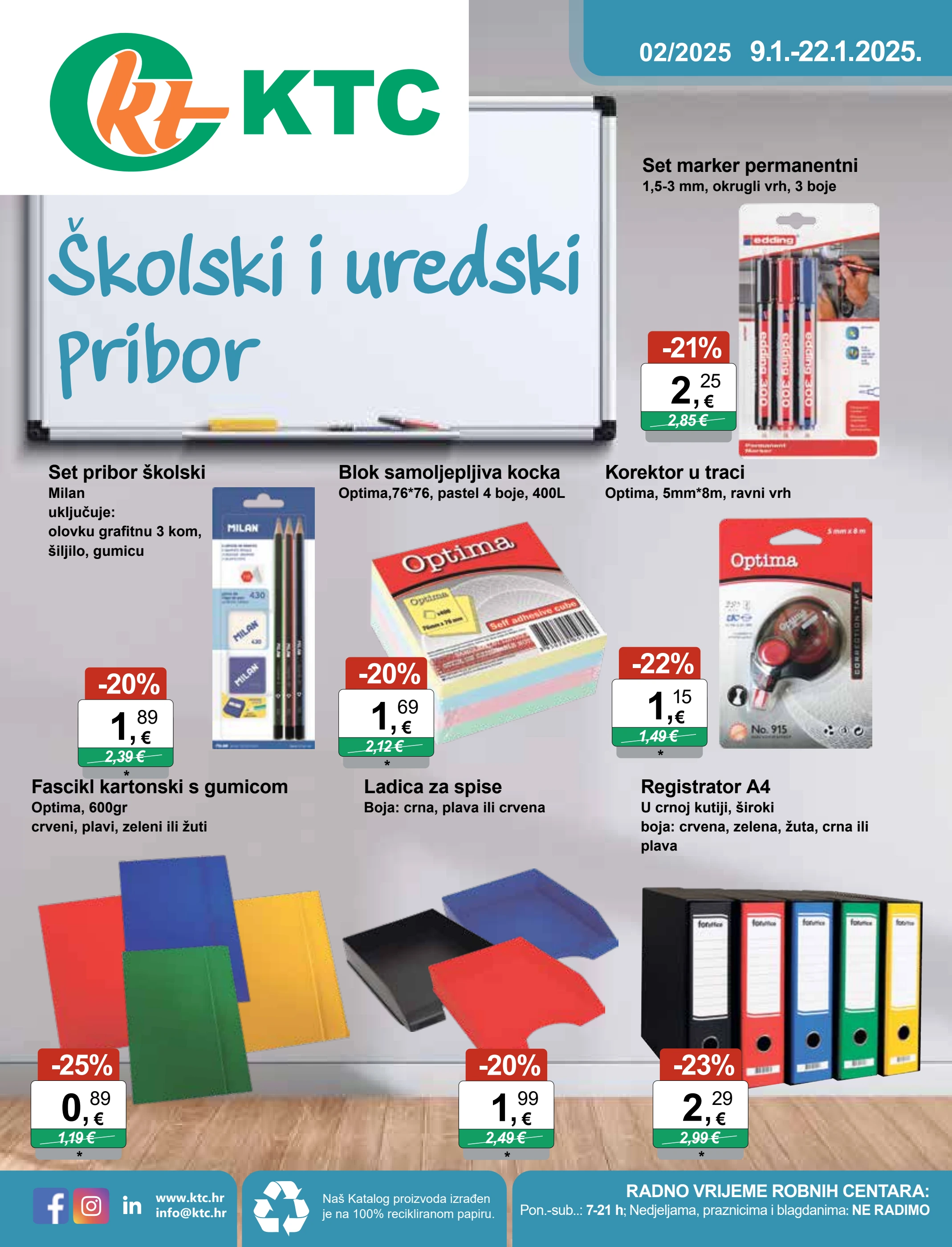 ktc - KTC - Školski i uredski pribor katalog vrijedi od 09.01. do 22.01.