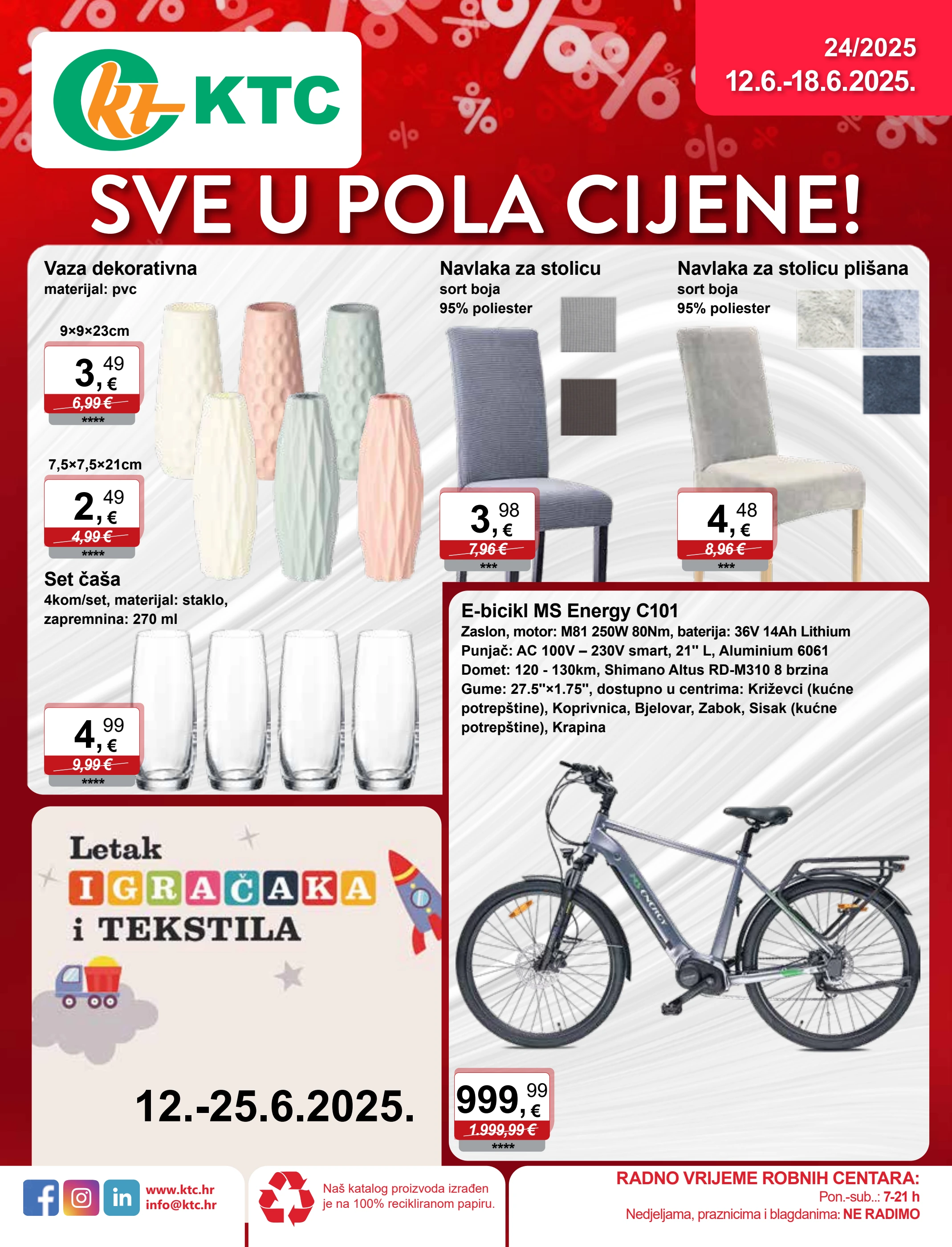 ktc - Prelistajte katalog KTC - Sve u pola cijene, vrijedi od 12.06. do 18.06.