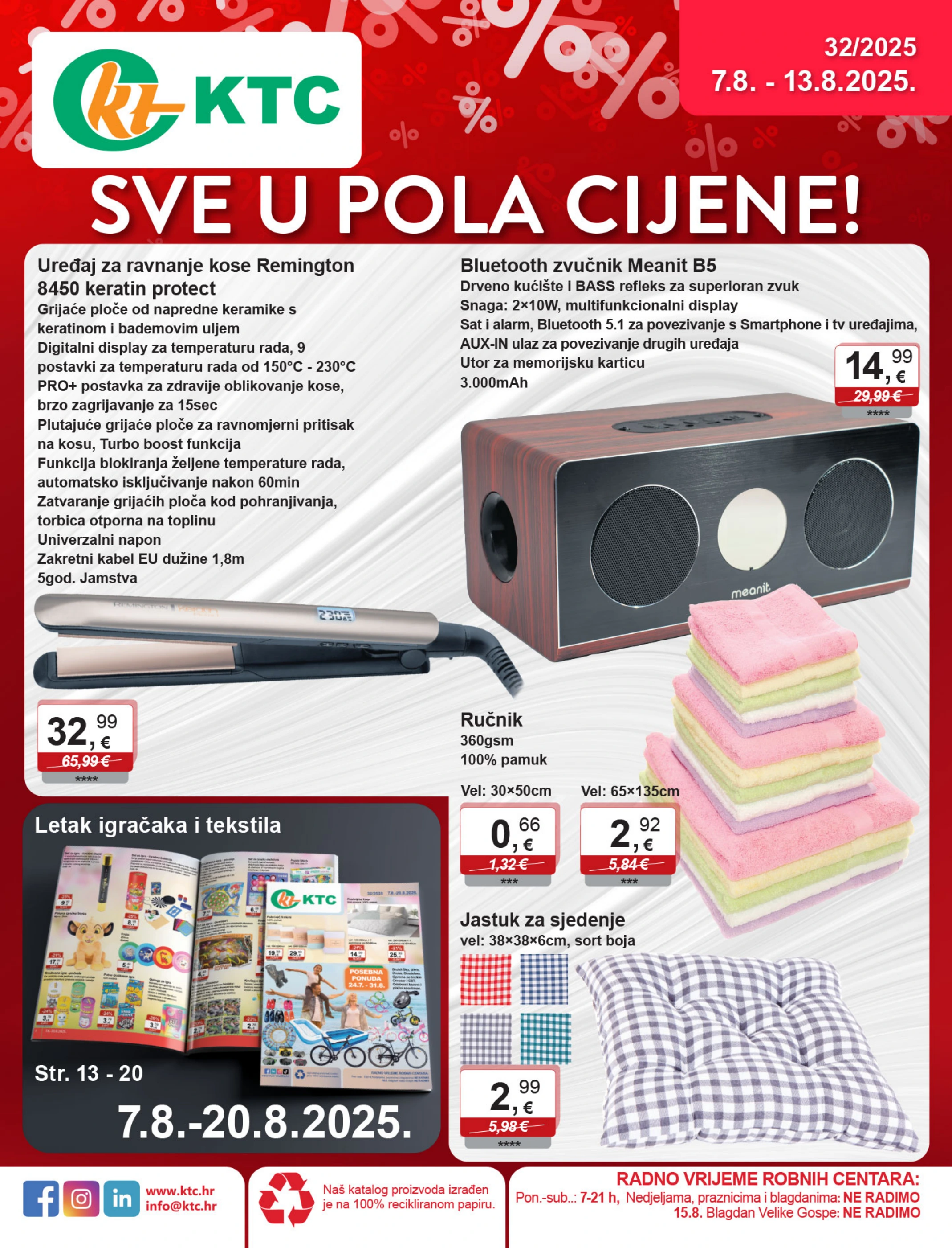 ktc - Prelistajte katalog KTC - Sve u pola cijene, vrijedi od 07.08. do 13.08.