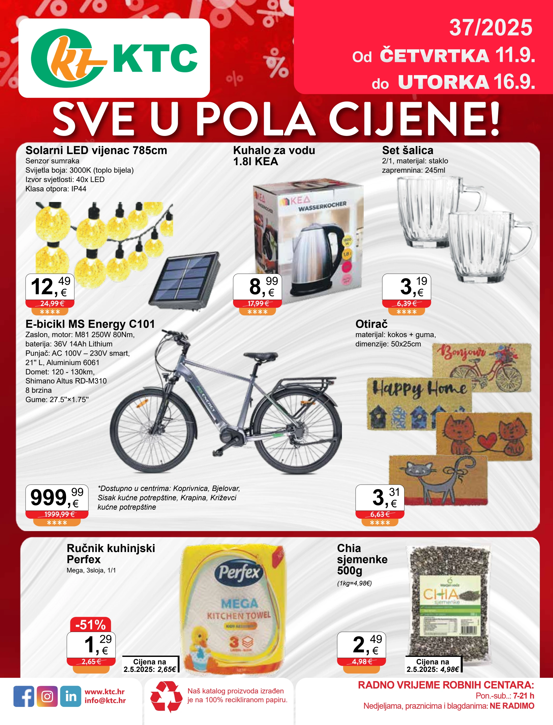 ktc - Prelistajte katalog KTC - Sve u pola cijene, vrijedi od 11.09. do 16.09.
