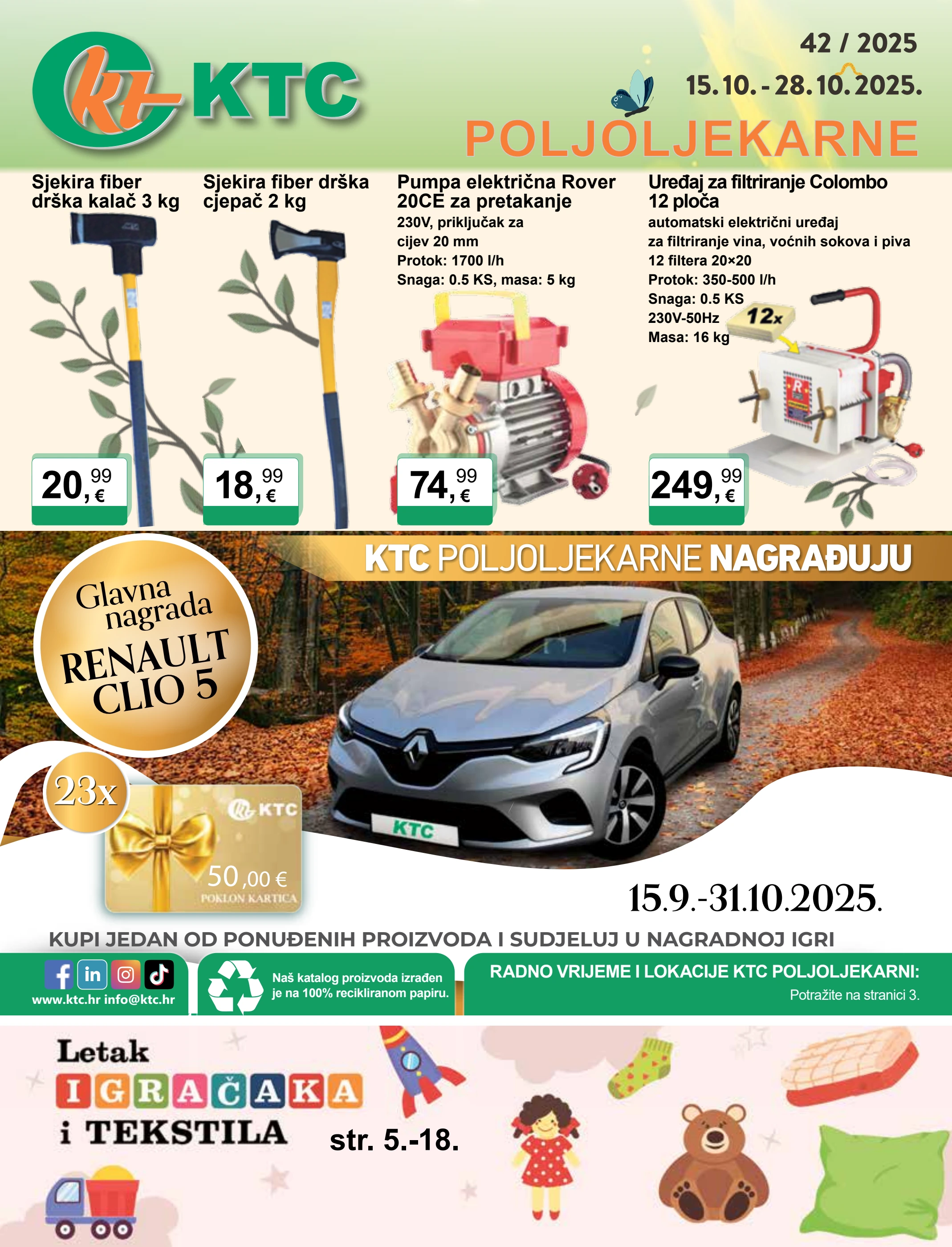 ktc - Prelistajte katalog KTC - Poljoljekarne, vrijedi od 15.10. do 28.10.