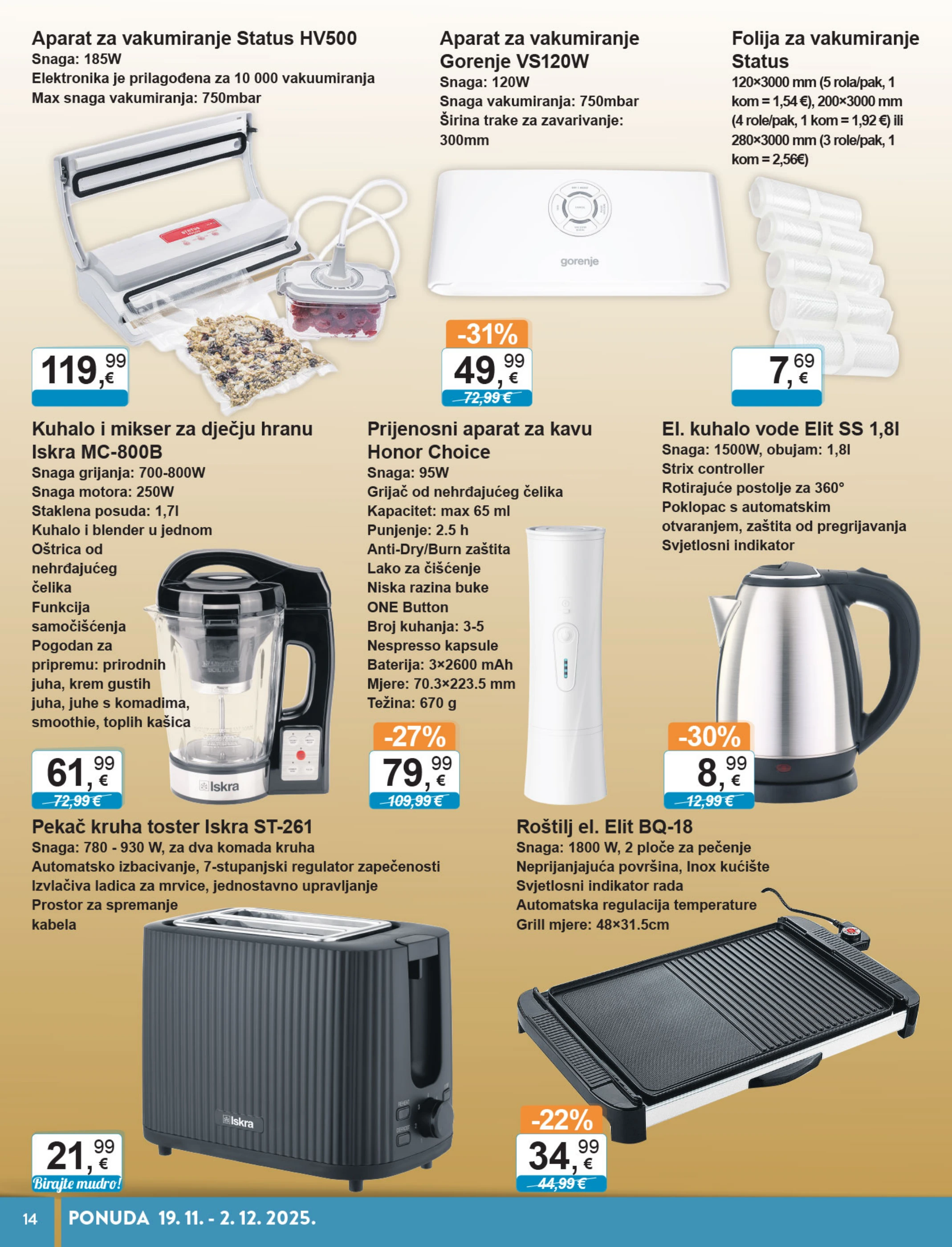 ktc - Prelistajte katalog KTC - Tehnika i posude, vrijedi od 19.11. do 02.12. - page: 14