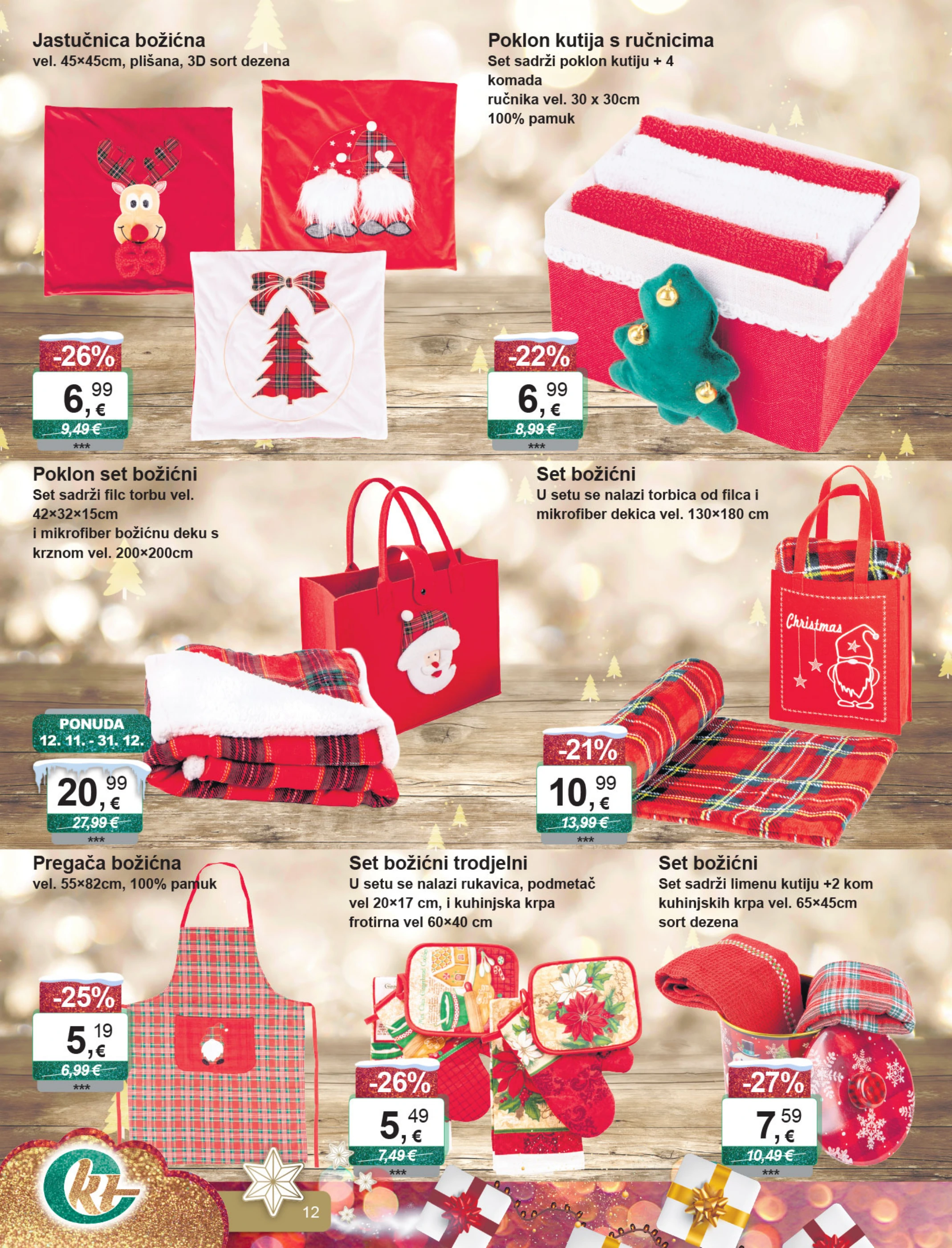 ktc - Prelistajte katalog KTC - Božićni dekoracije i tekstil, vrijedi od 26.11. do 31.12. - page: 12