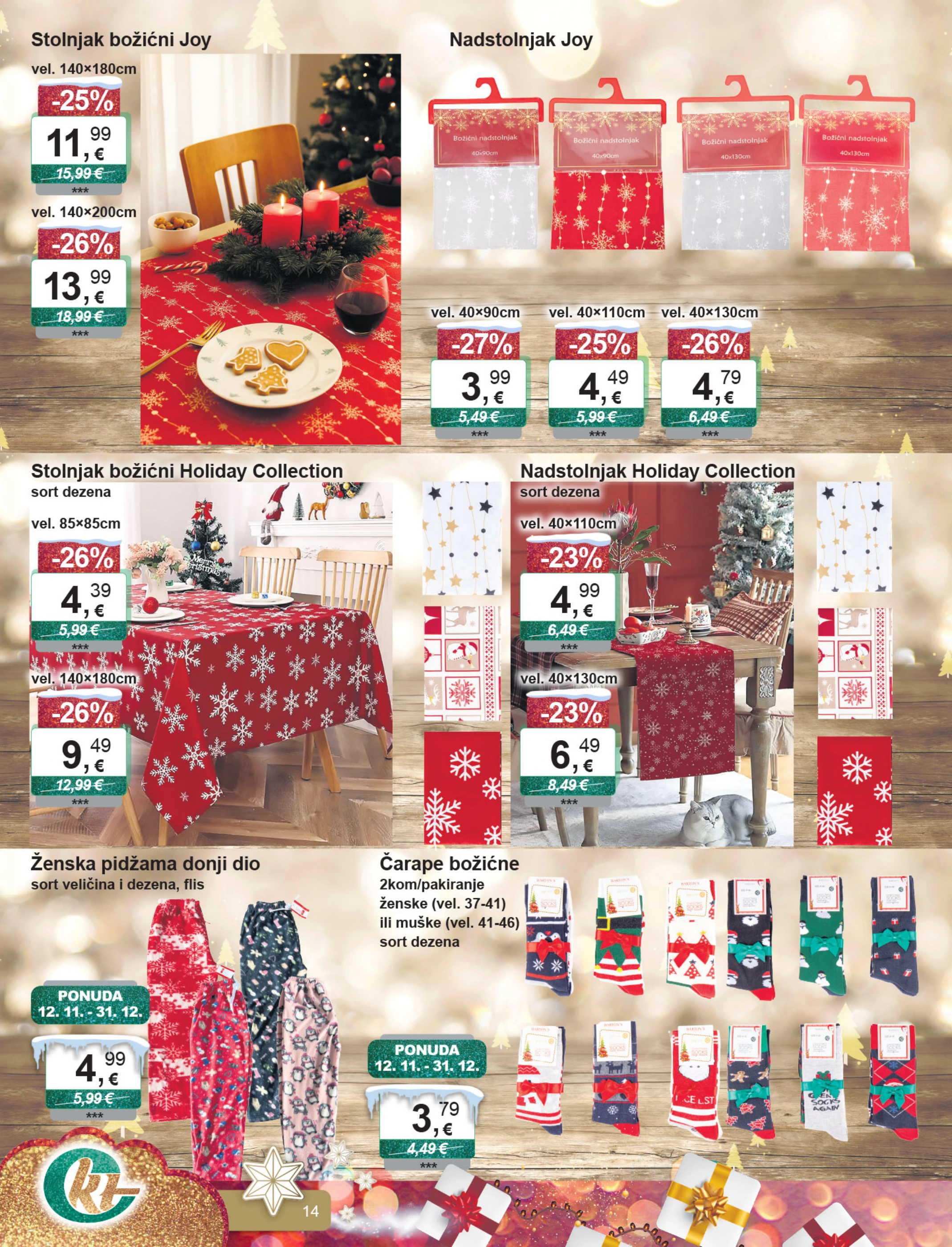 ktc - Prelistajte katalog KTC - Božićni dekoracije i tekstil, vrijedi od 26.11. do 31.12. - page: 14