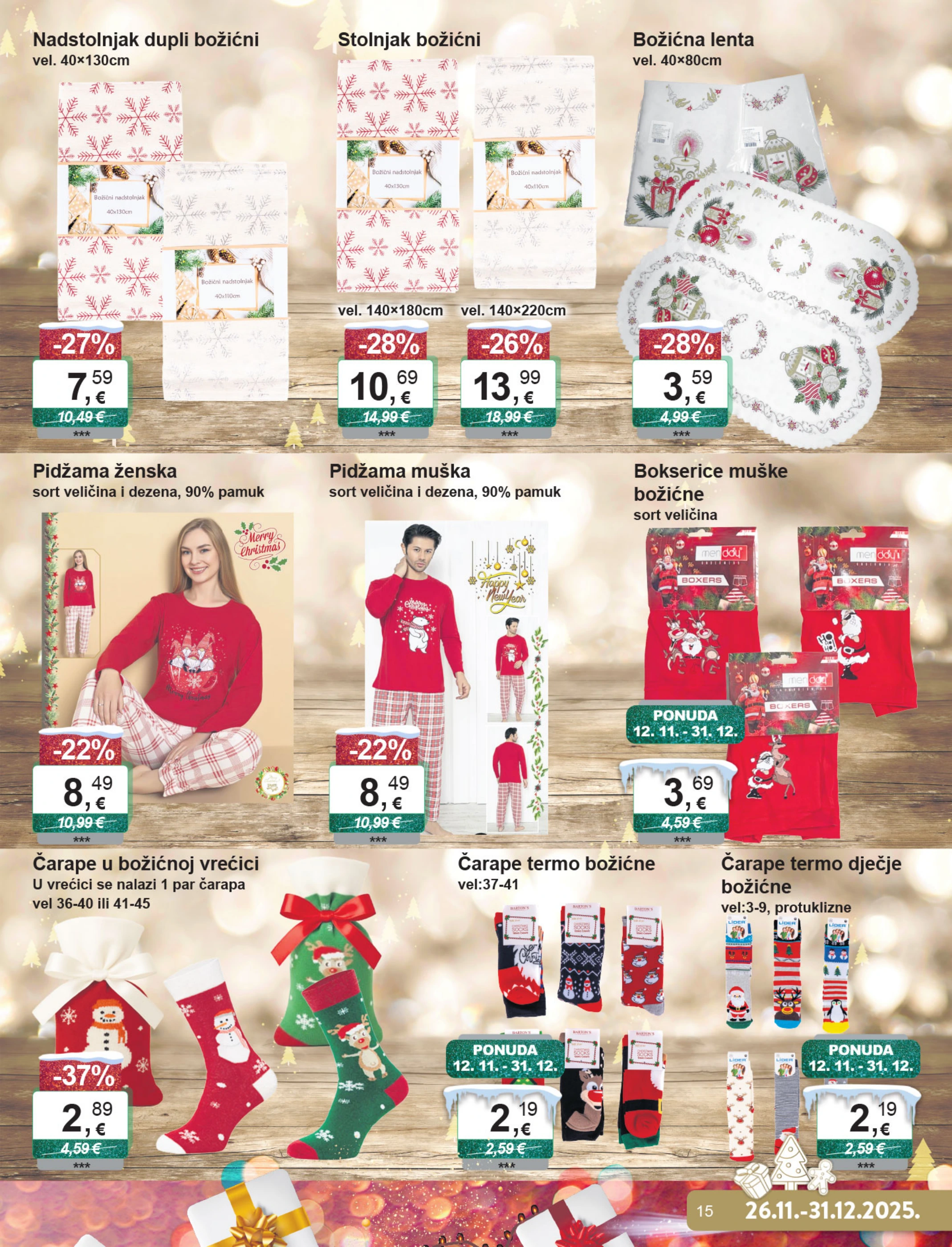 ktc - Prelistajte katalog KTC - Božićni dekoracije i tekstil, vrijedi od 26.11. do 31.12. - page: 15