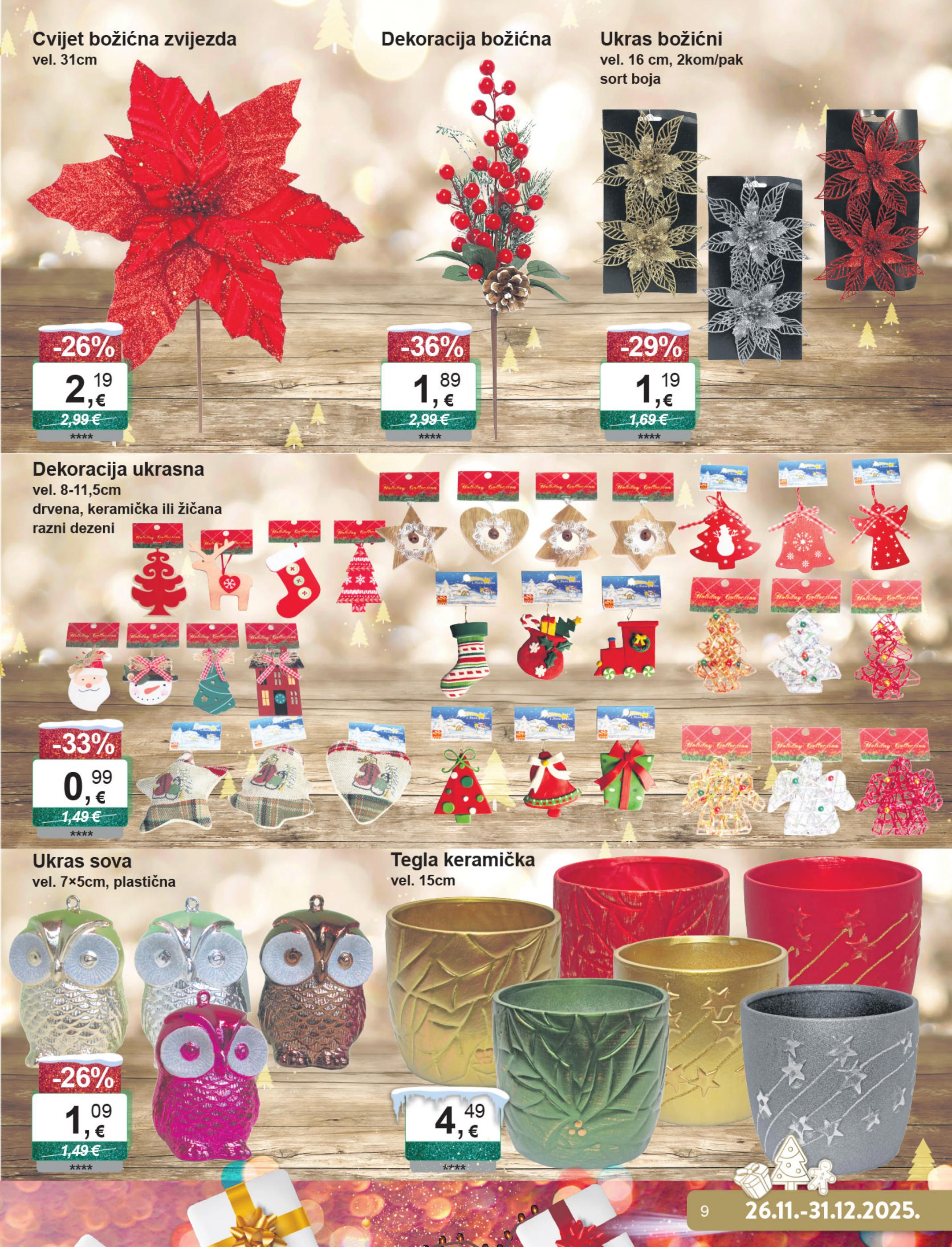 ktc - Prelistajte katalog KTC - Božićni dekoracije i tekstil, vrijedi od 26.11. do 31.12. - page: 9