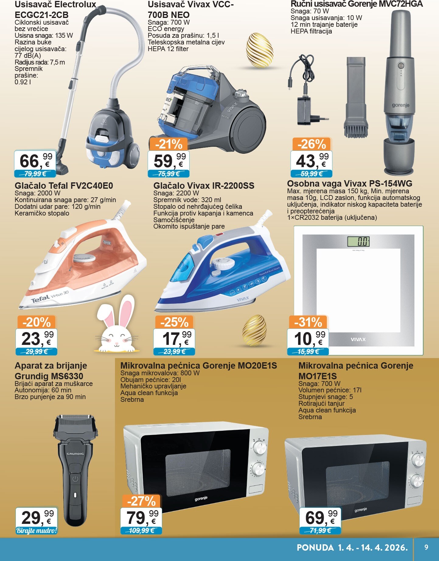 ktc - Prelistajte katalog KTC - Tehnika I Posuđe, vrijedi od 01.04.2026 do 14.04.2026 - page: 9