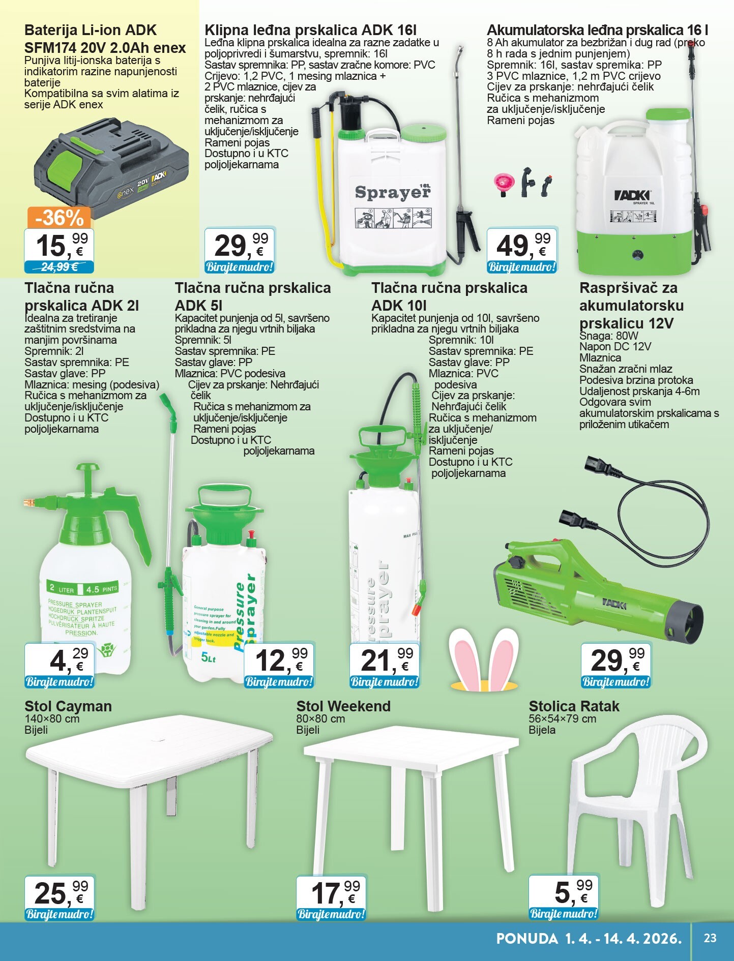 ktc - Prelistajte katalog KTC - Tehnika I Posuđe, vrijedi od 01.04.2026 do 14.04.2026 - page: 23