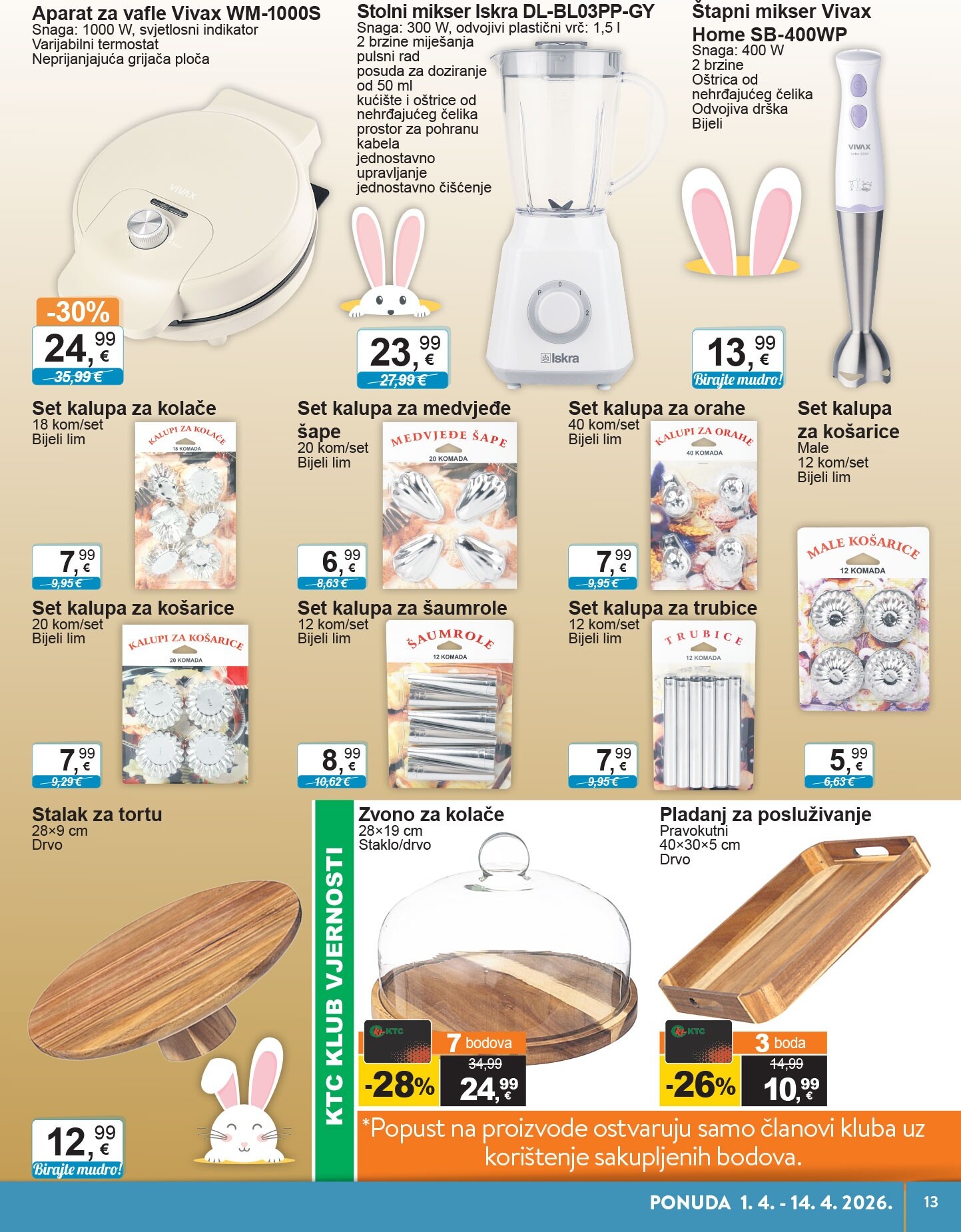 ktc - Prelistajte katalog KTC - Tehnika I Posuđe, vrijedi od 01.04.2026 do 14.04.2026 - page: 13