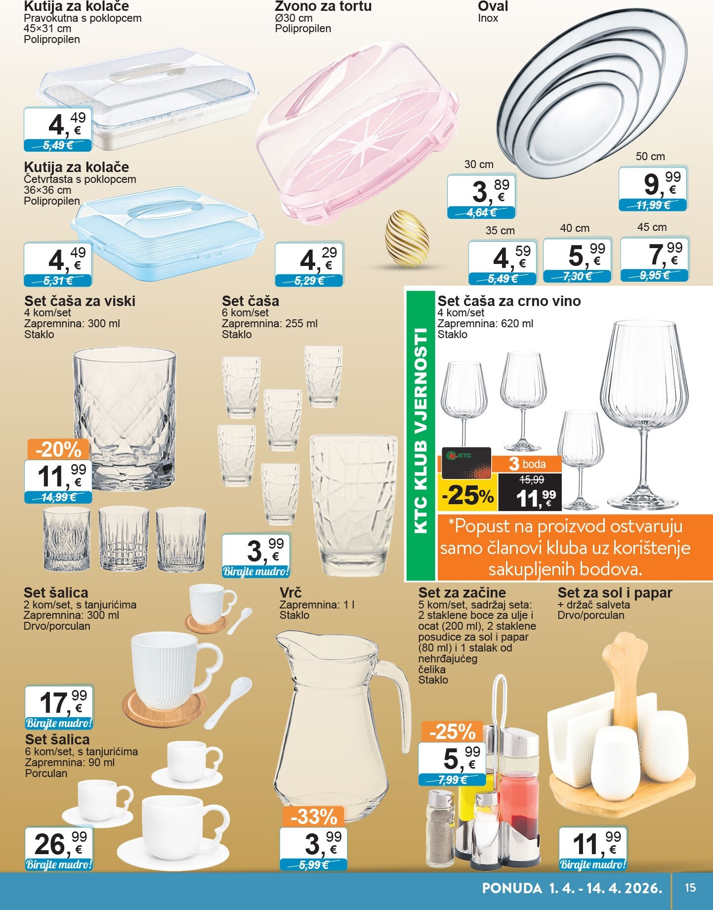 ktc - Prelistajte katalog KTC - Tehnika I Posuđe, vrijedi od 01.04.2026 do 14.04.2026 - page: 15