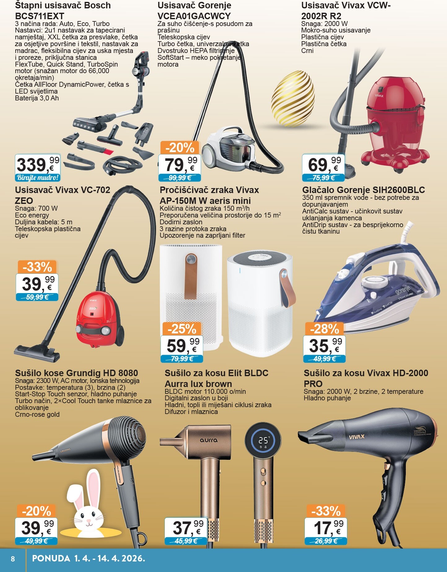 ktc - Prelistajte katalog KTC - Tehnika I Posuđe, vrijedi od 01.04.2026 do 14.04.2026 - page: 8