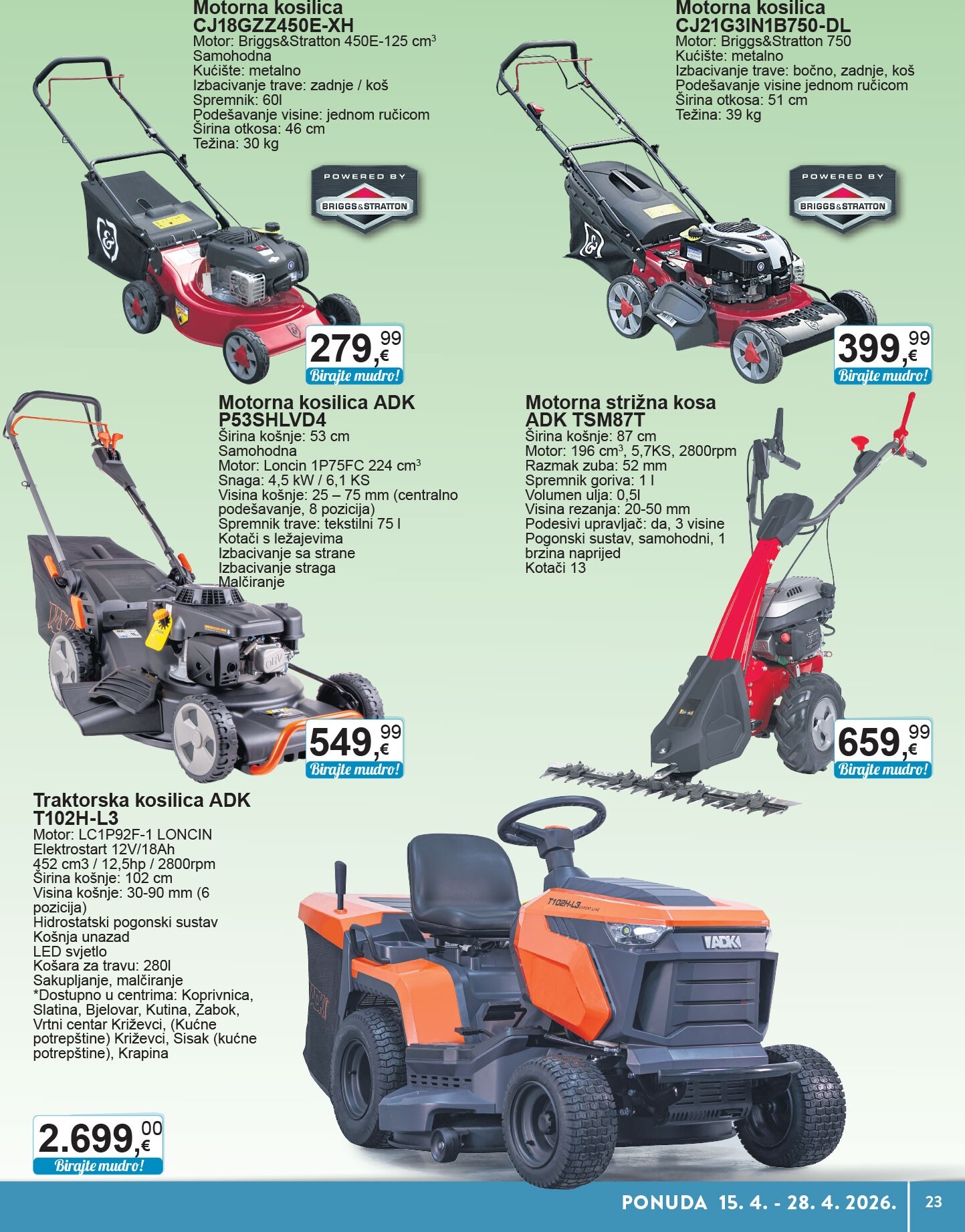 ktc - Budući KTC - Tehnika I Posuđe letak vrijedi od srijede 15.04.2026 do utorka 28.04.2026 - page: 23