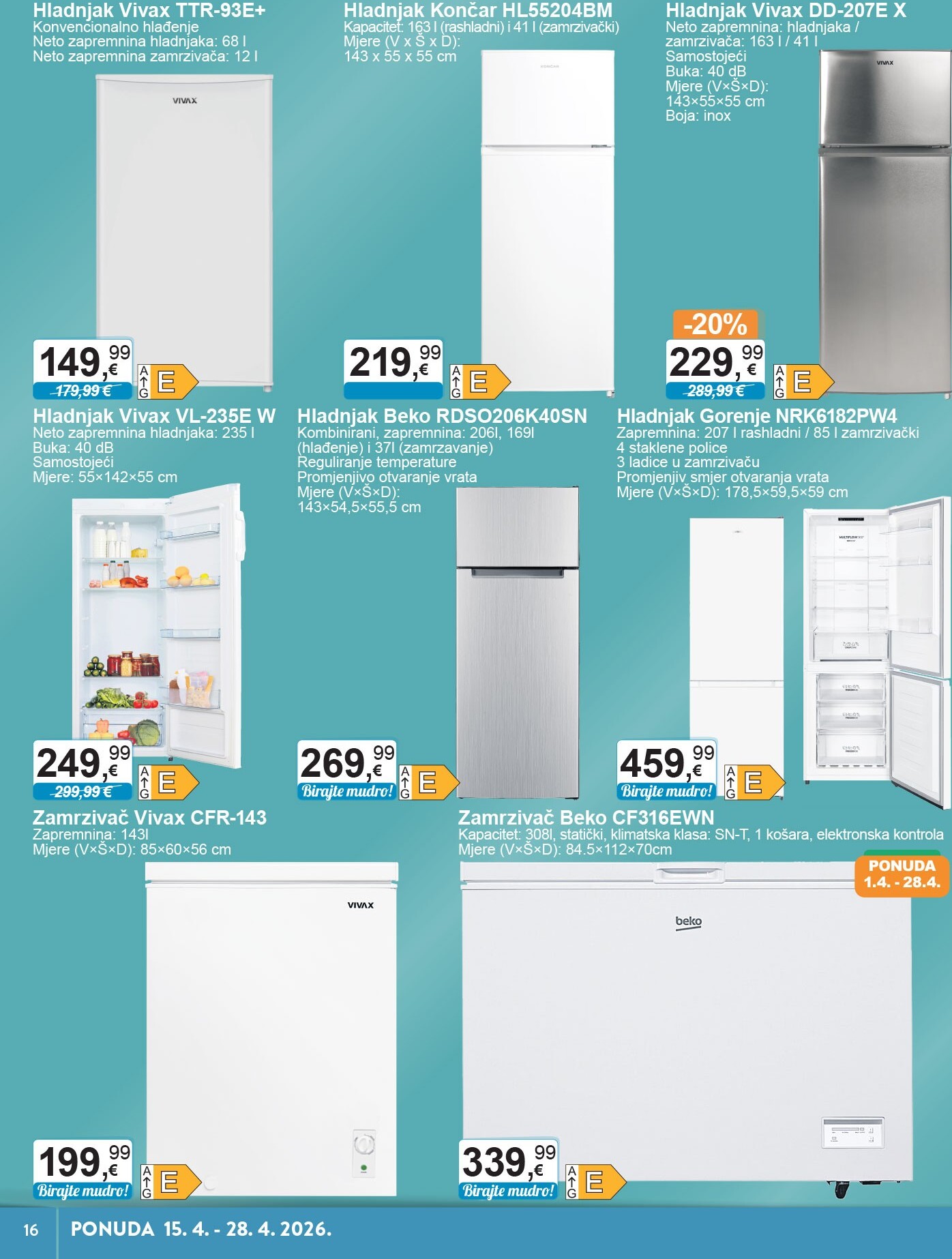 ktc - Budući KTC - Tehnika I Posuđe letak vrijedi od srijede 15.04.2026 do utorka 28.04.2026 - page: 16