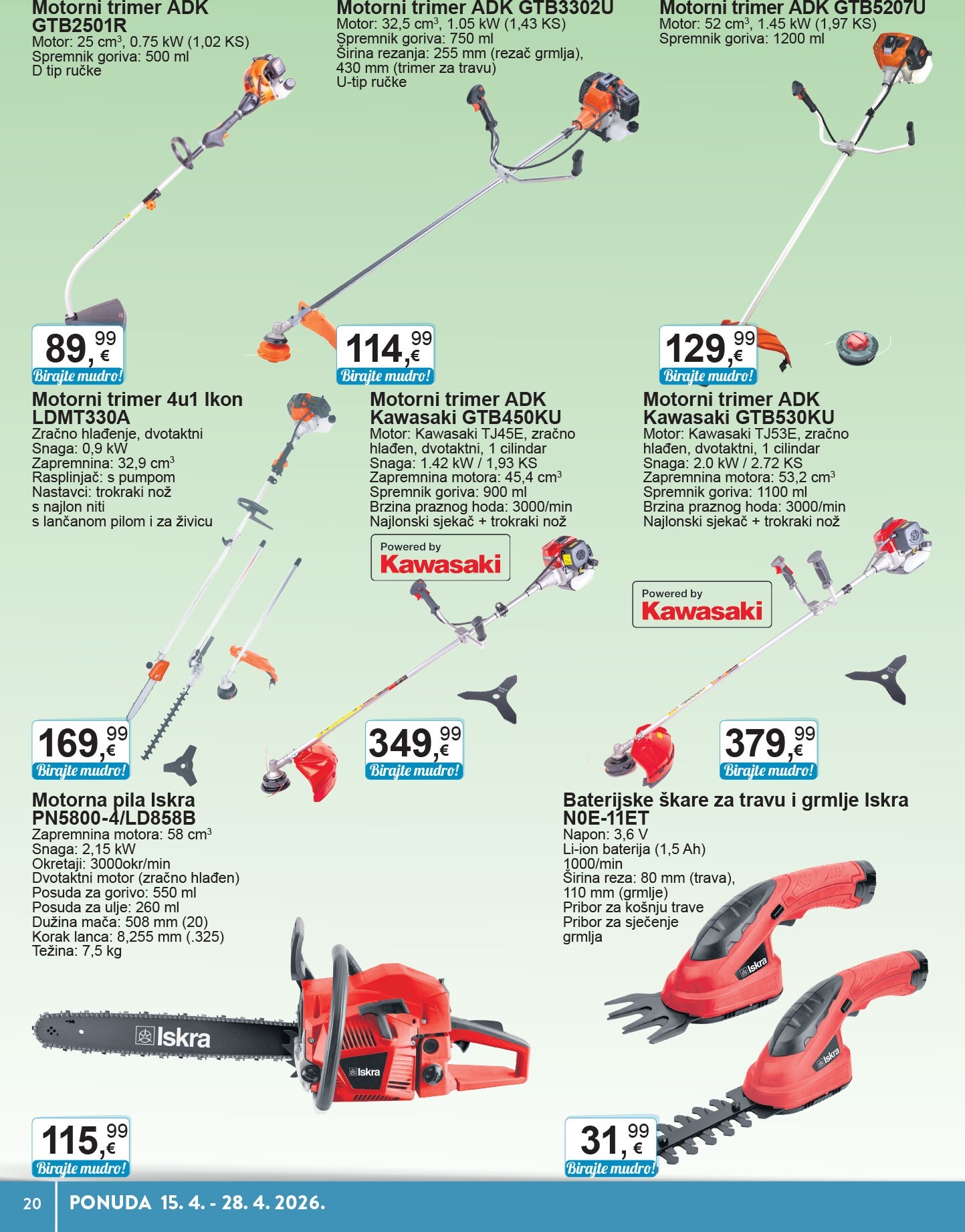 ktc - Budući KTC - Tehnika I Posuđe letak vrijedi od srijede 15.04.2026 do utorka 28.04.2026 - page: 20