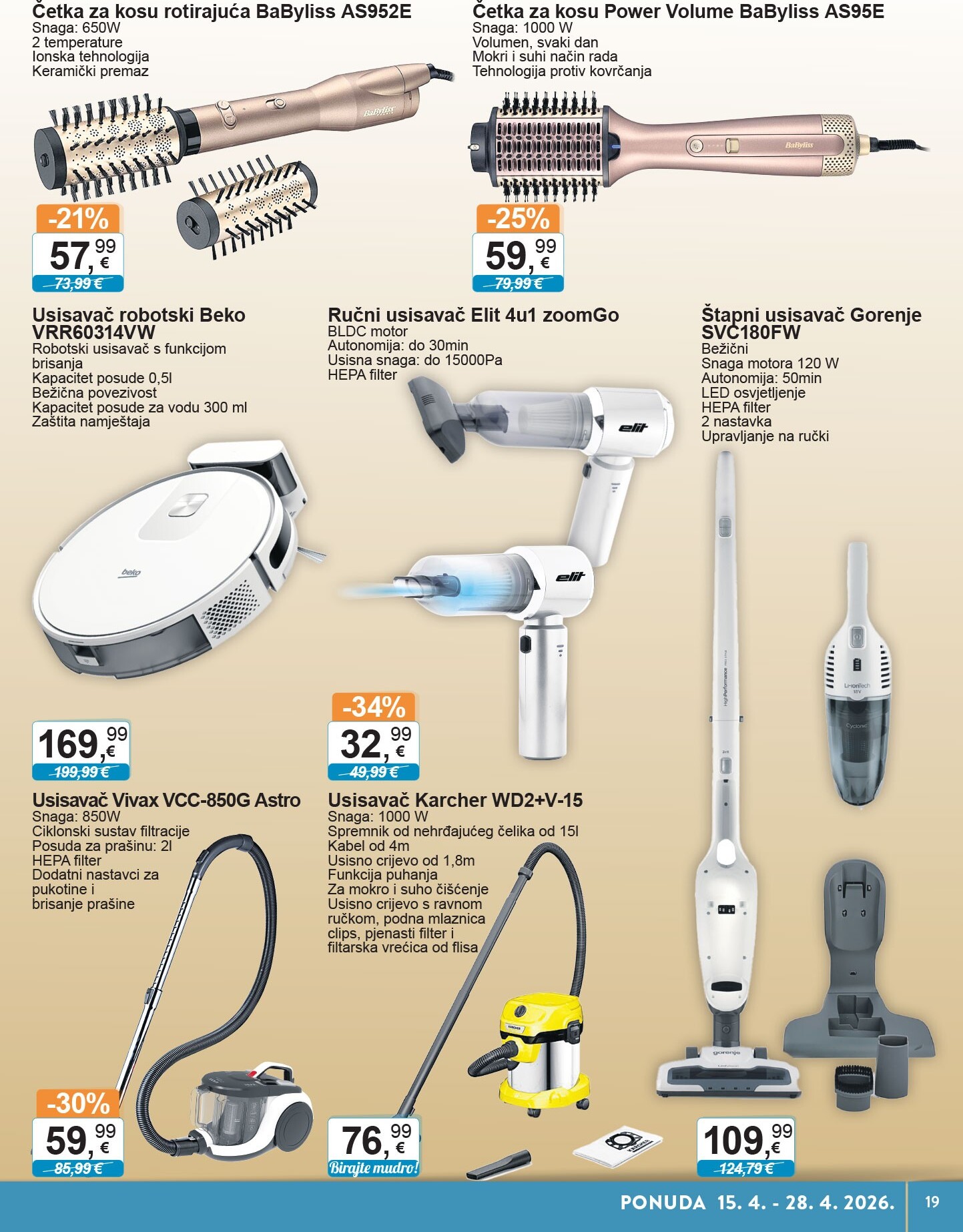 ktc - Budući KTC - Tehnika I Posuđe letak vrijedi od srijede 15.04.2026 do utorka 28.04.2026 - page: 19