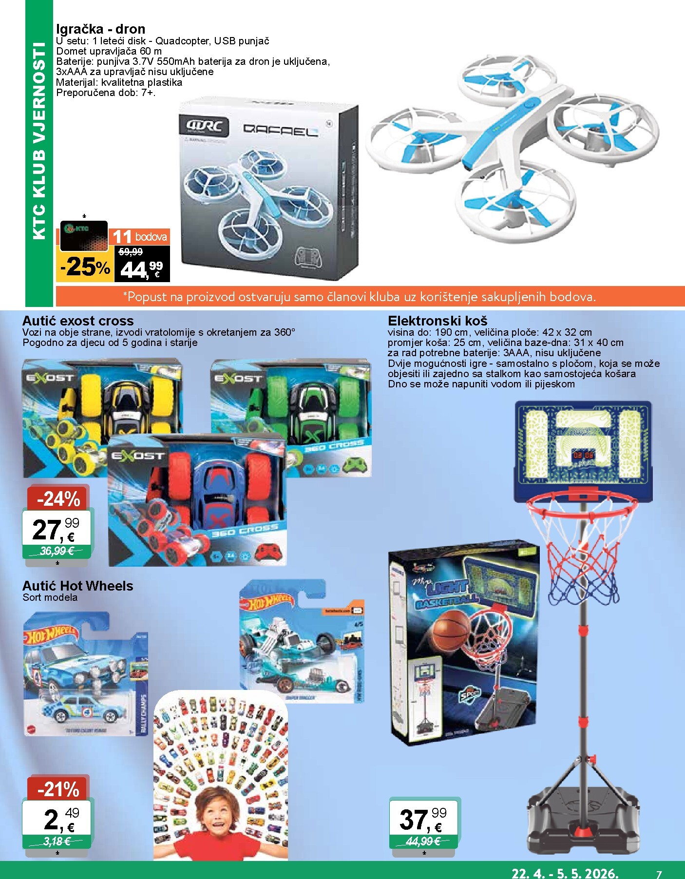 ktc - Aktualni KTC - Igračke i tekstil katalog vrijedi od srijede 22.04.2026 do utorka 05.05.2026 - page: 7