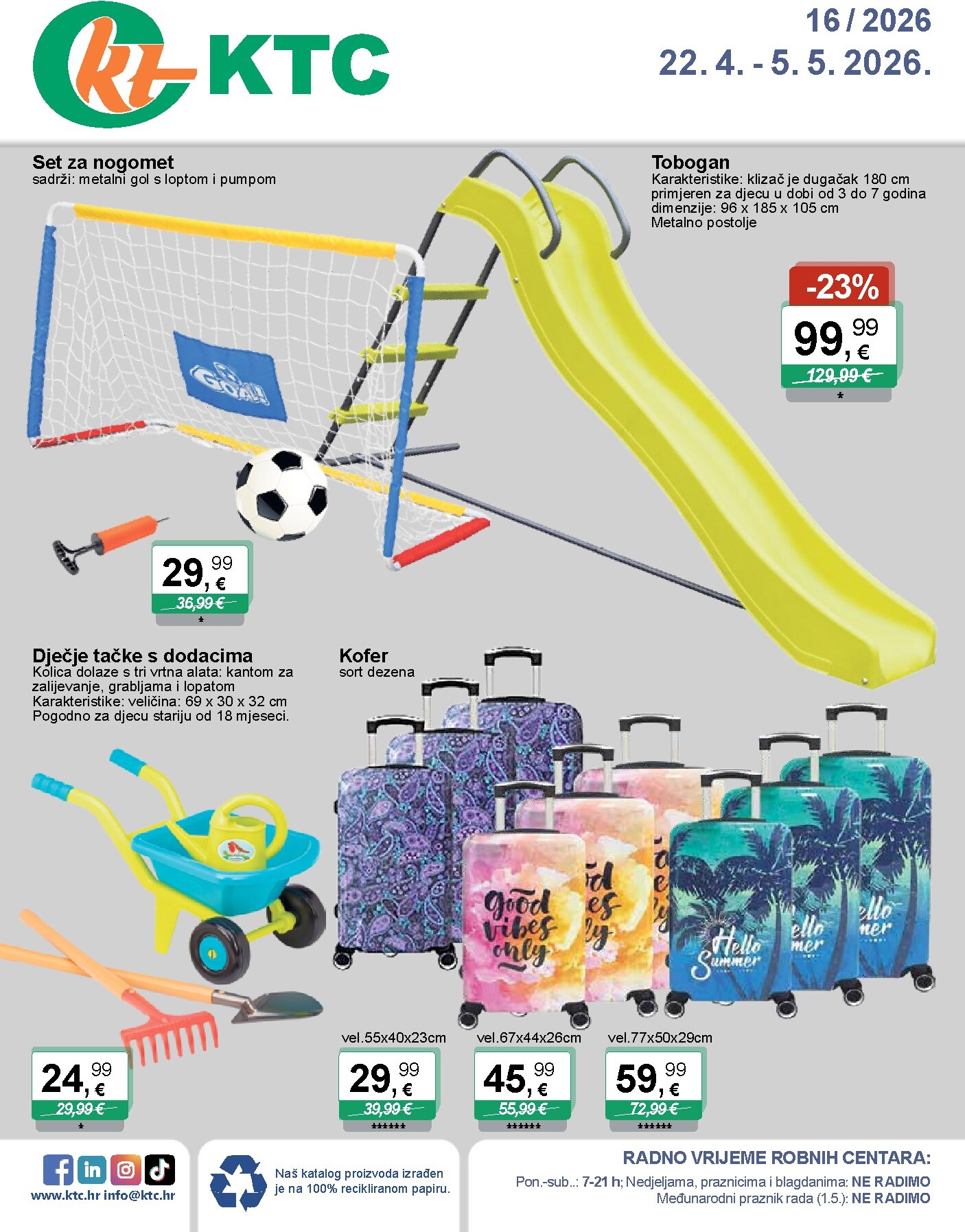 ktc - Aktualni KTC - Igračke i tekstil katalog vrijedi od srijede 22.04.2026 do utorka 05.05.2026