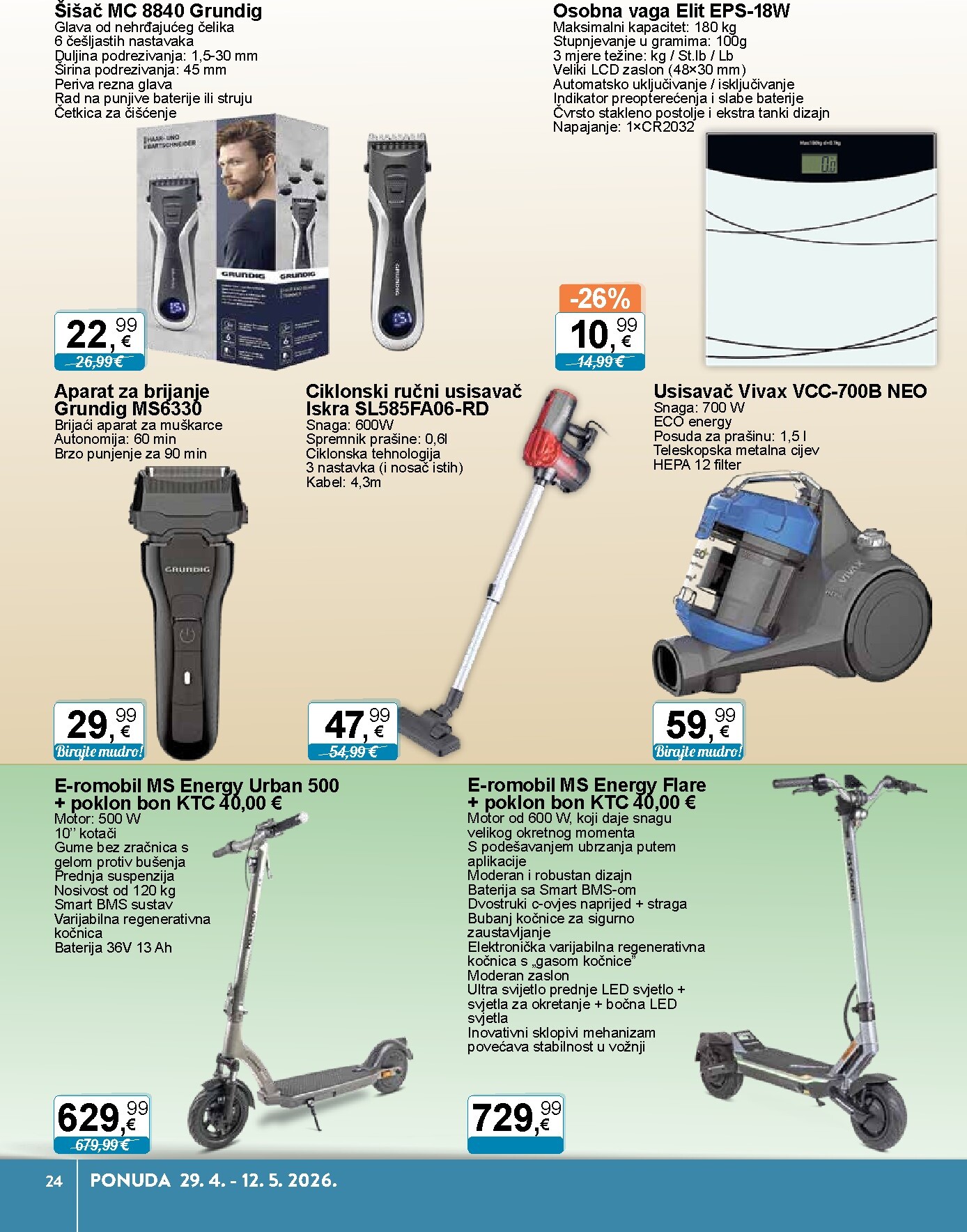 ktc - Budući KTC - Tehnika I Posuđe letak vrijedi od srijede 29.04.2026 do utorka 12.05.2026 - page: 21