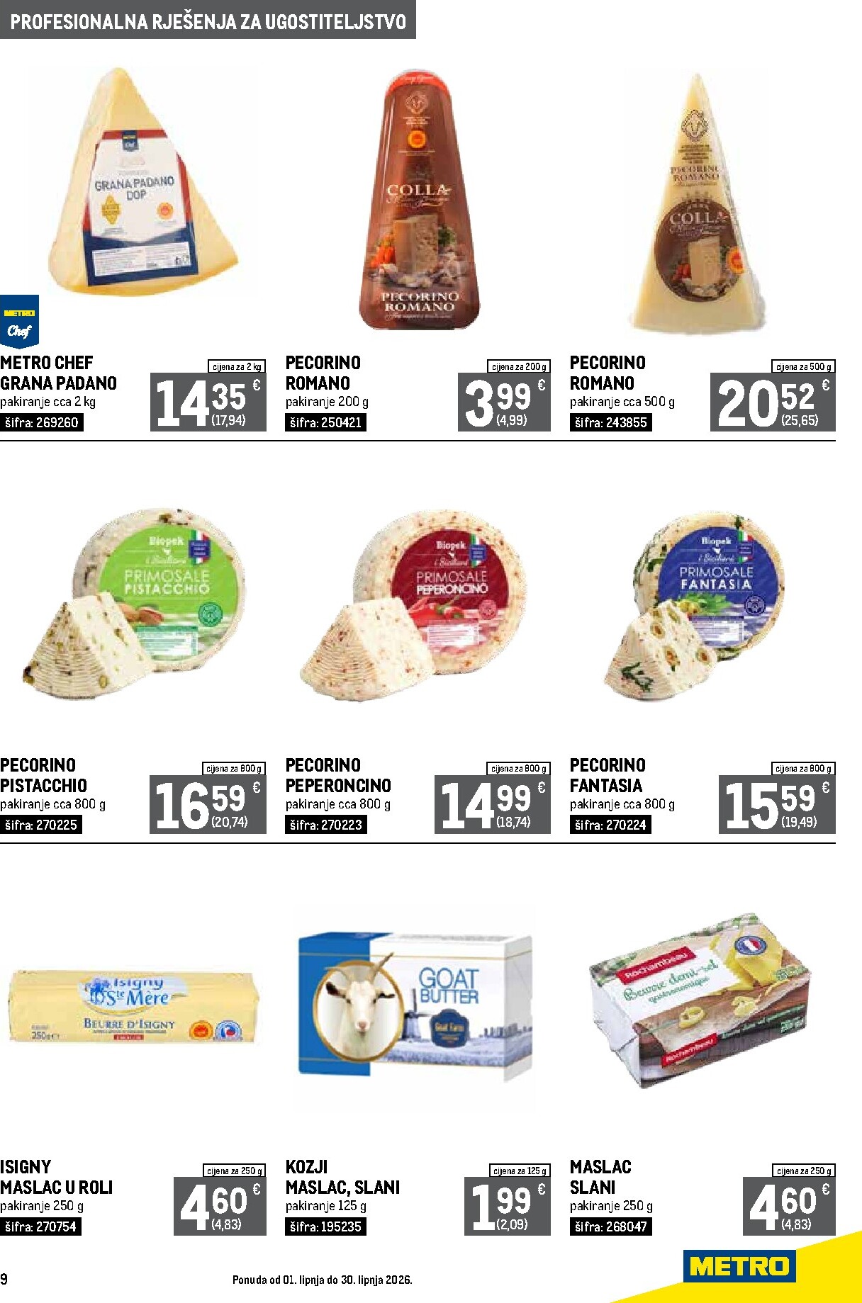 metro - Novi Metro - Profesionalna rješenja za ugostiteljstvo katalog od ponedjeljka, 01.06.2026 do utorka, 30.06.2026 - page: 9