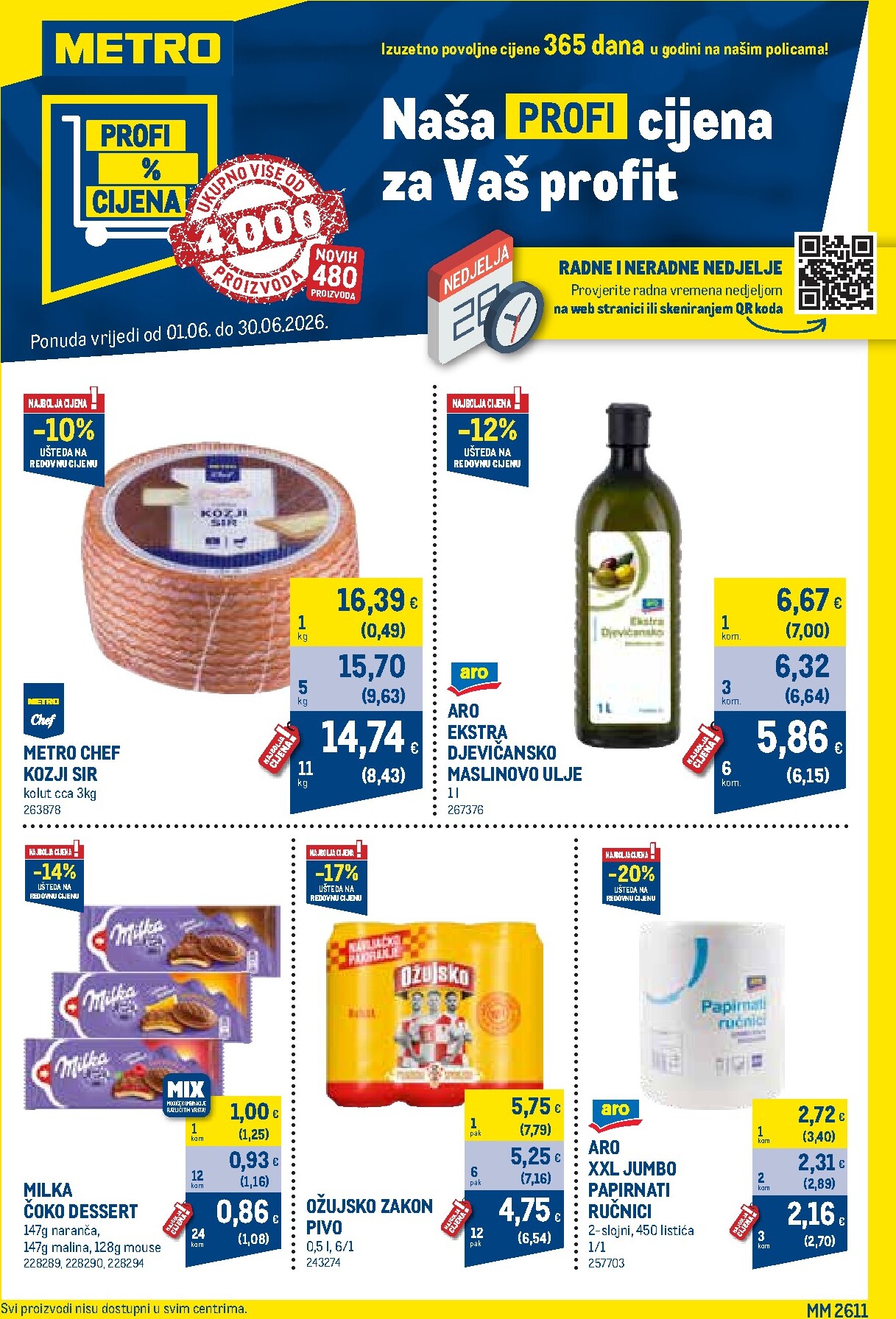 metro - Aktualni katalog Metro - Profi cijena od ponedjeljka, 01.06.2026 do utorka, 30.06.2026