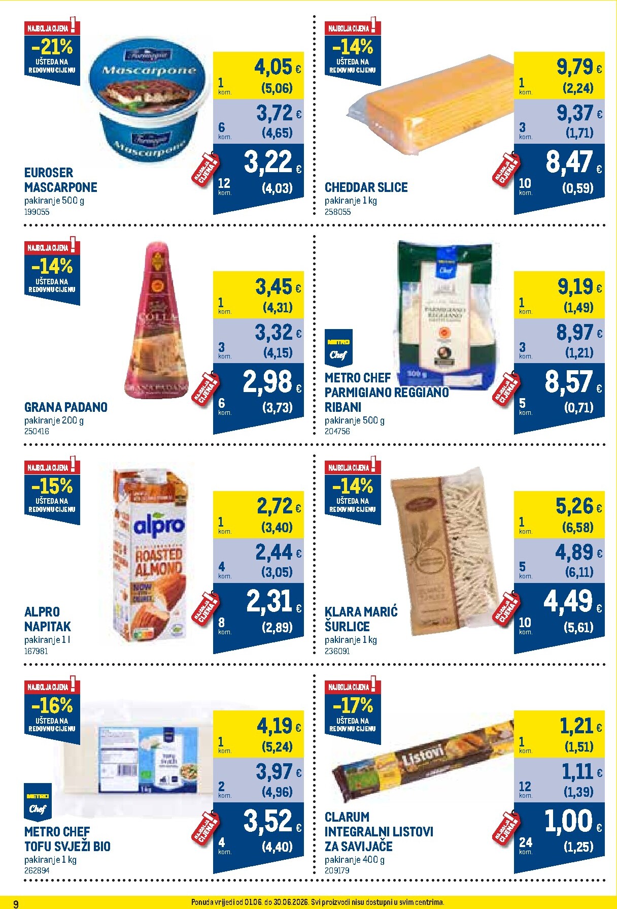 metro - Aktualni katalog Metro - Profi cijena od ponedjeljka, 01.06.2026 do utorka, 30.06.2026 - page: 9