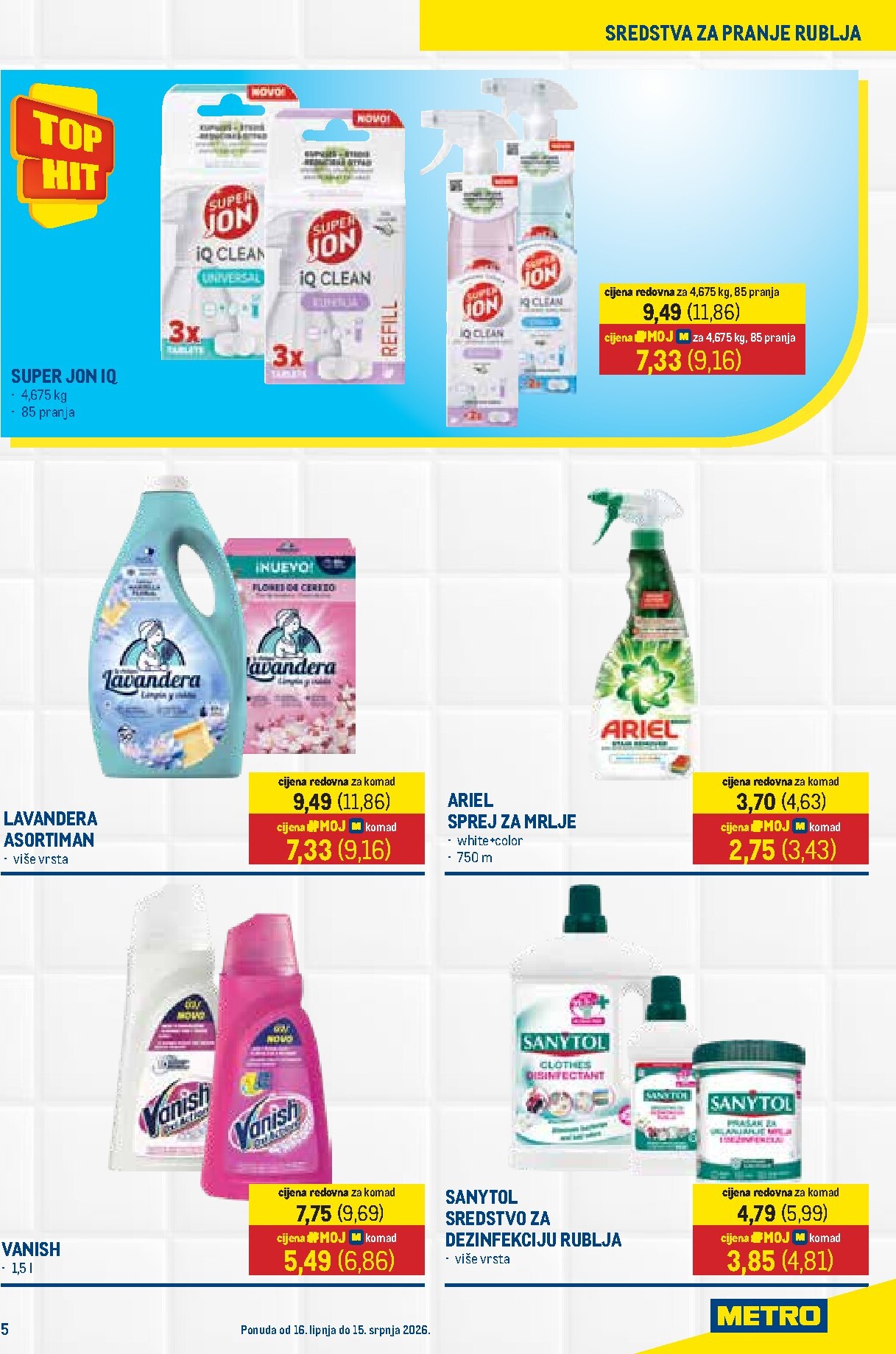 metro - Novi Metro - Sve za čišćenje katalog od utorka, 16.06.2026 do srijede, 15.07.2026 - page: 5