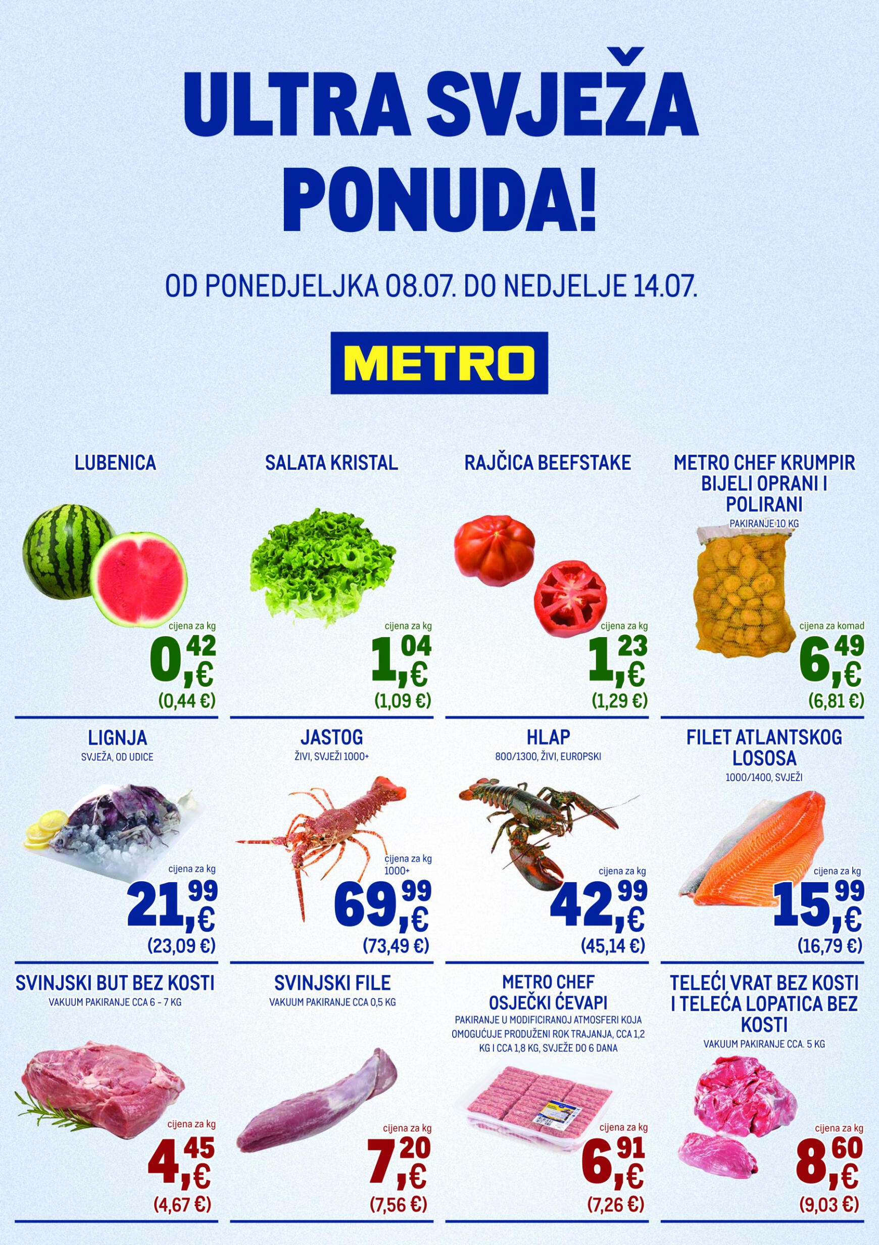metro - Novi katalog Metro - Ultra svježa ponuda 08.07. - 14.07.
