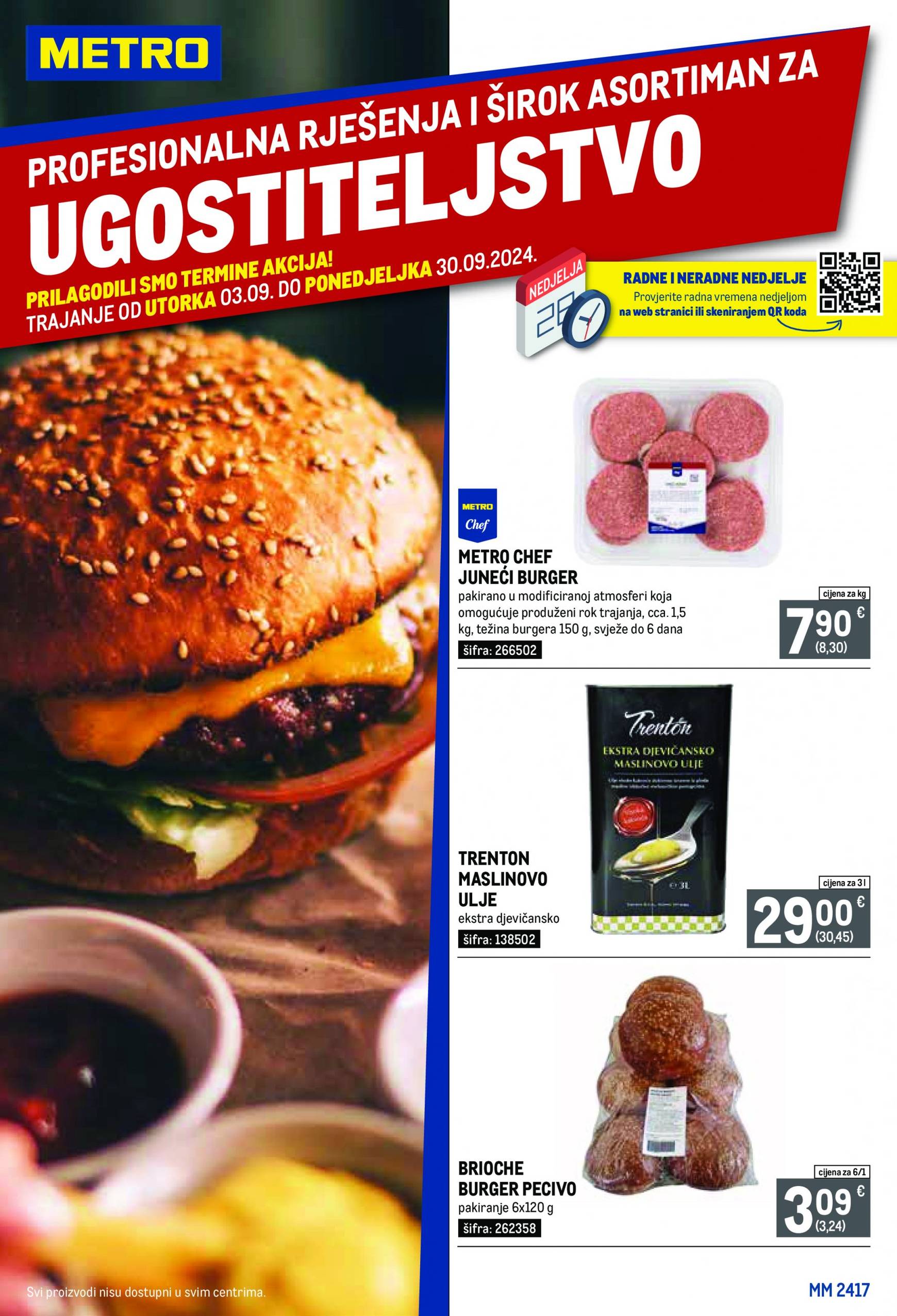 metro - Novi katalog Metro - Profesionalna rješenja za ugostiteljstvo 03.09. - 30.09. - page: 1