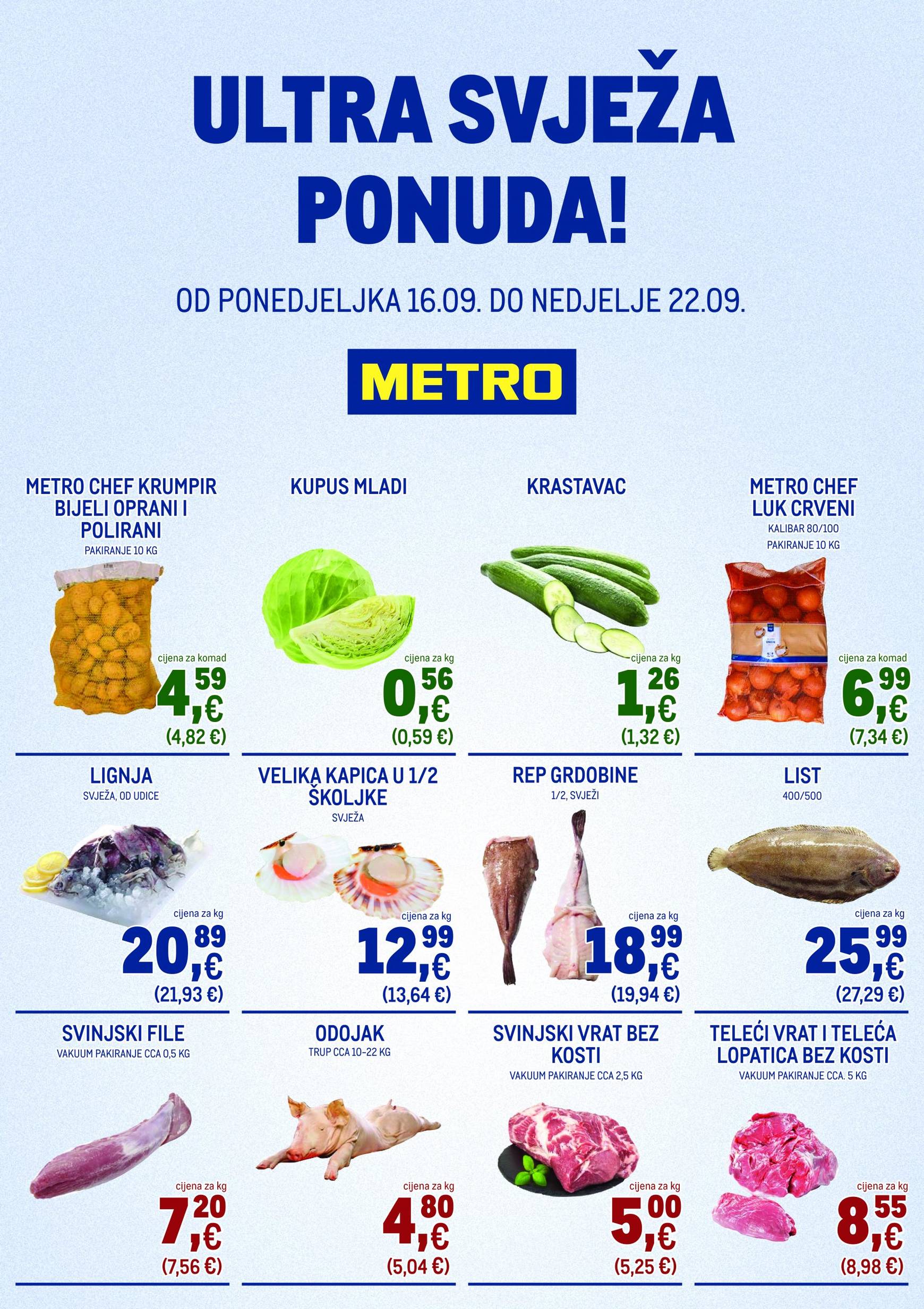 metro - Novi katalog Metro - Ultra svježa ponuda 16.09. - 22.09. - page: 1