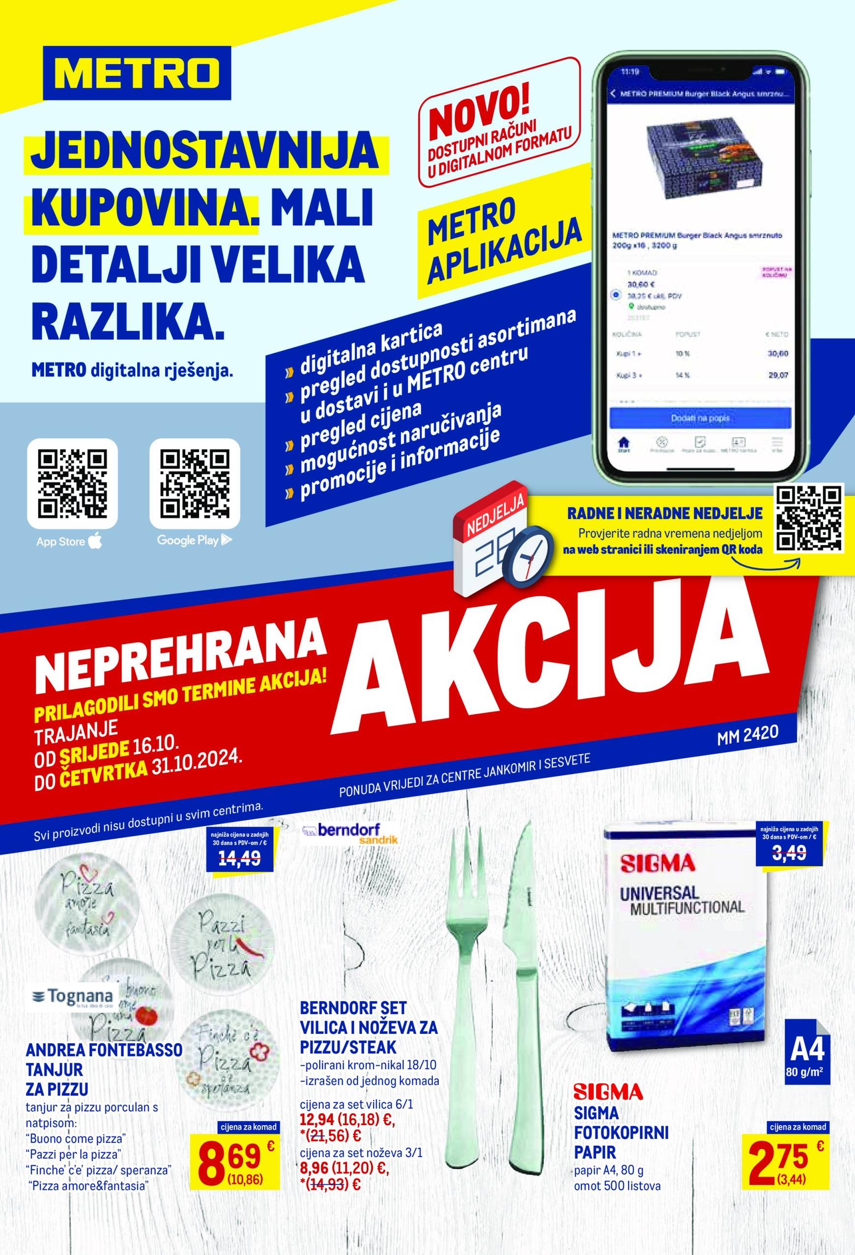 metro - Metro - Neprehrana katalog vrijedi od 16.10. do 31.10. - page: 1