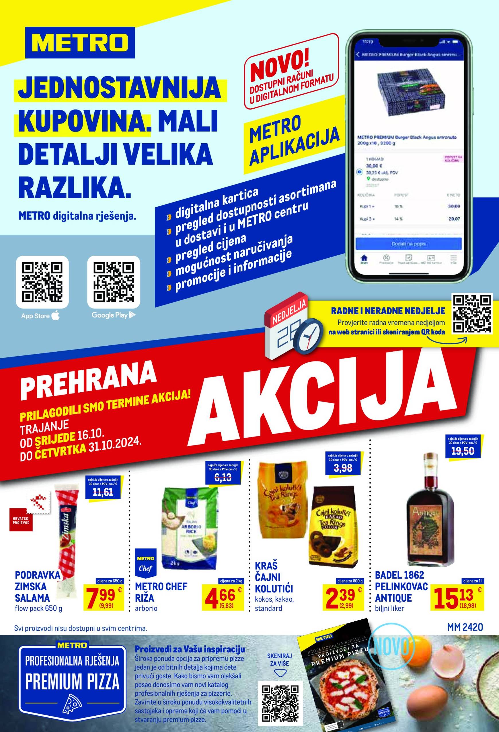 metro - Metro - Prehrana katalog vrijedi od 16.10. do 31.10. - page: 1