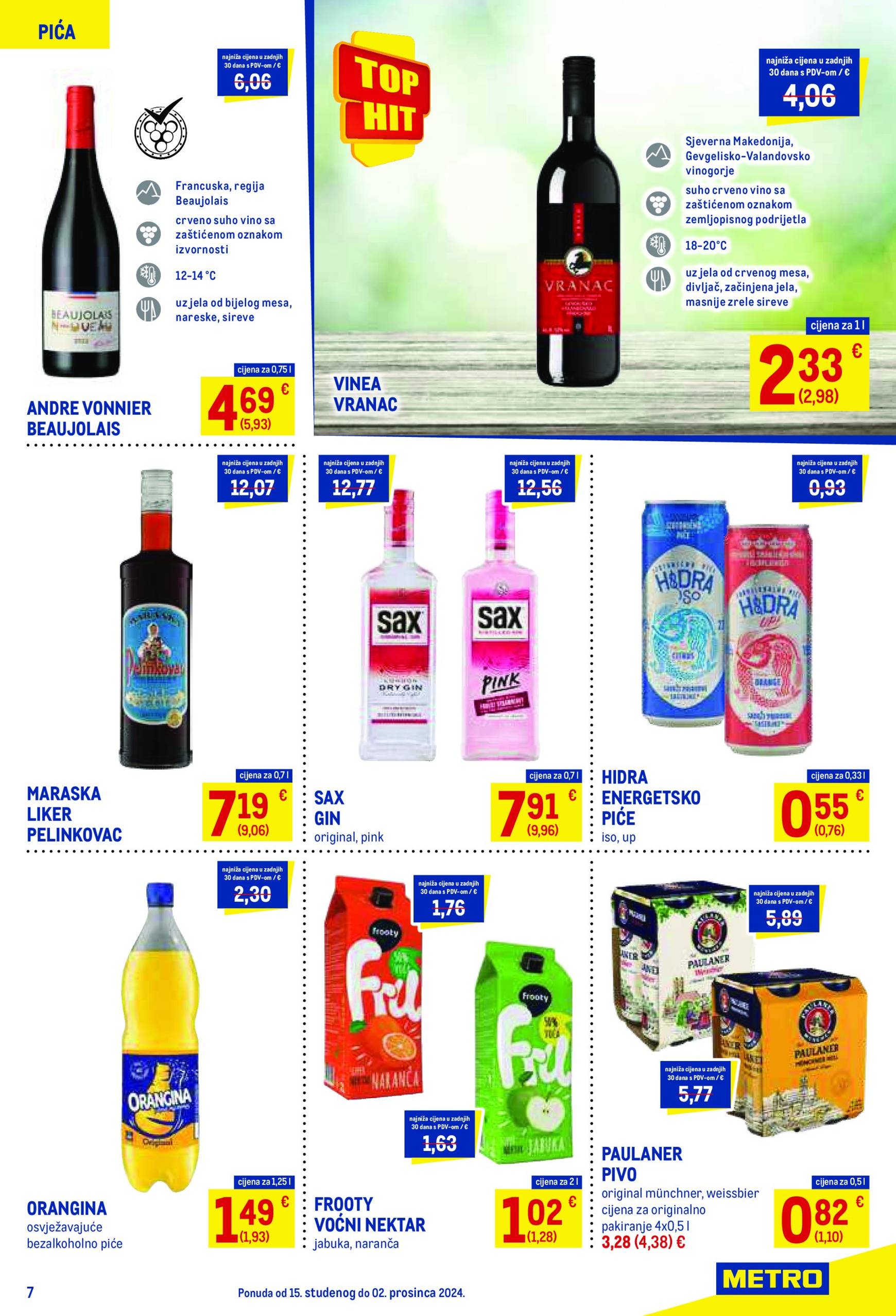 metro - Metro - Prehrana katalog vrijedi od 15.11. do 02.12. - page: 7