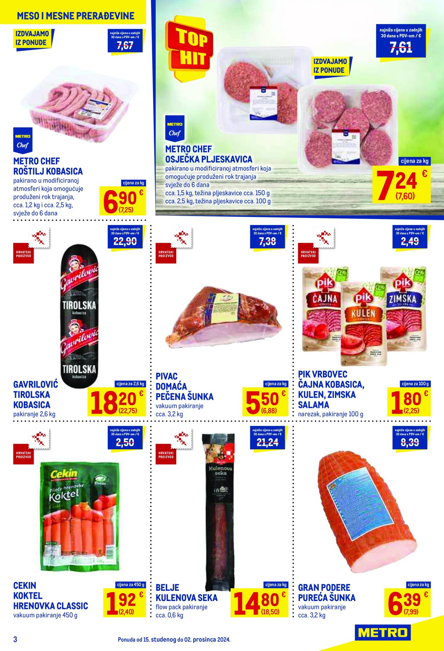 metro - Metro - Prehrana katalog vrijedi od 15.11. do 02.12. - page: 3